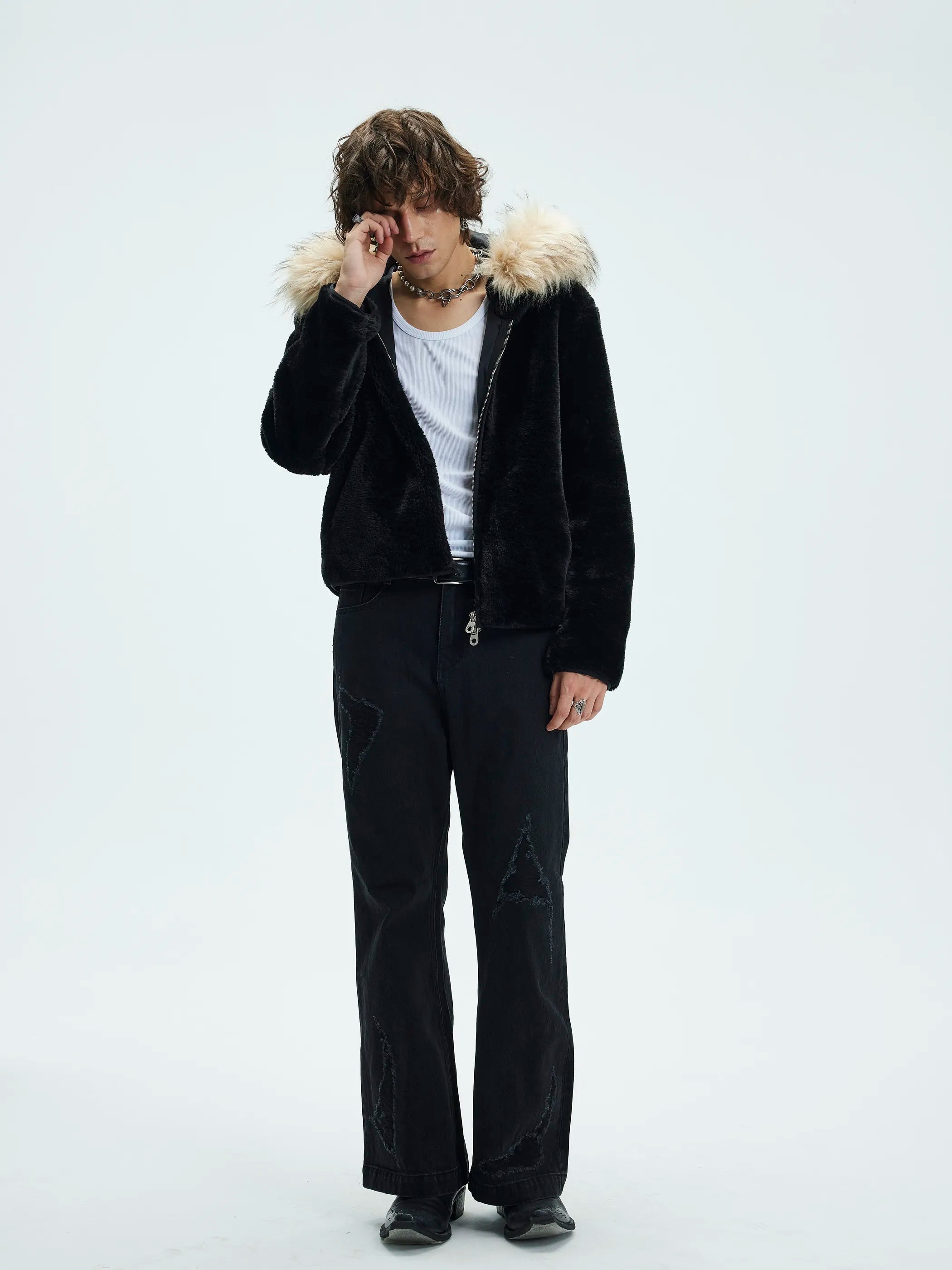 Zip-Off Fleece Hooded Coat