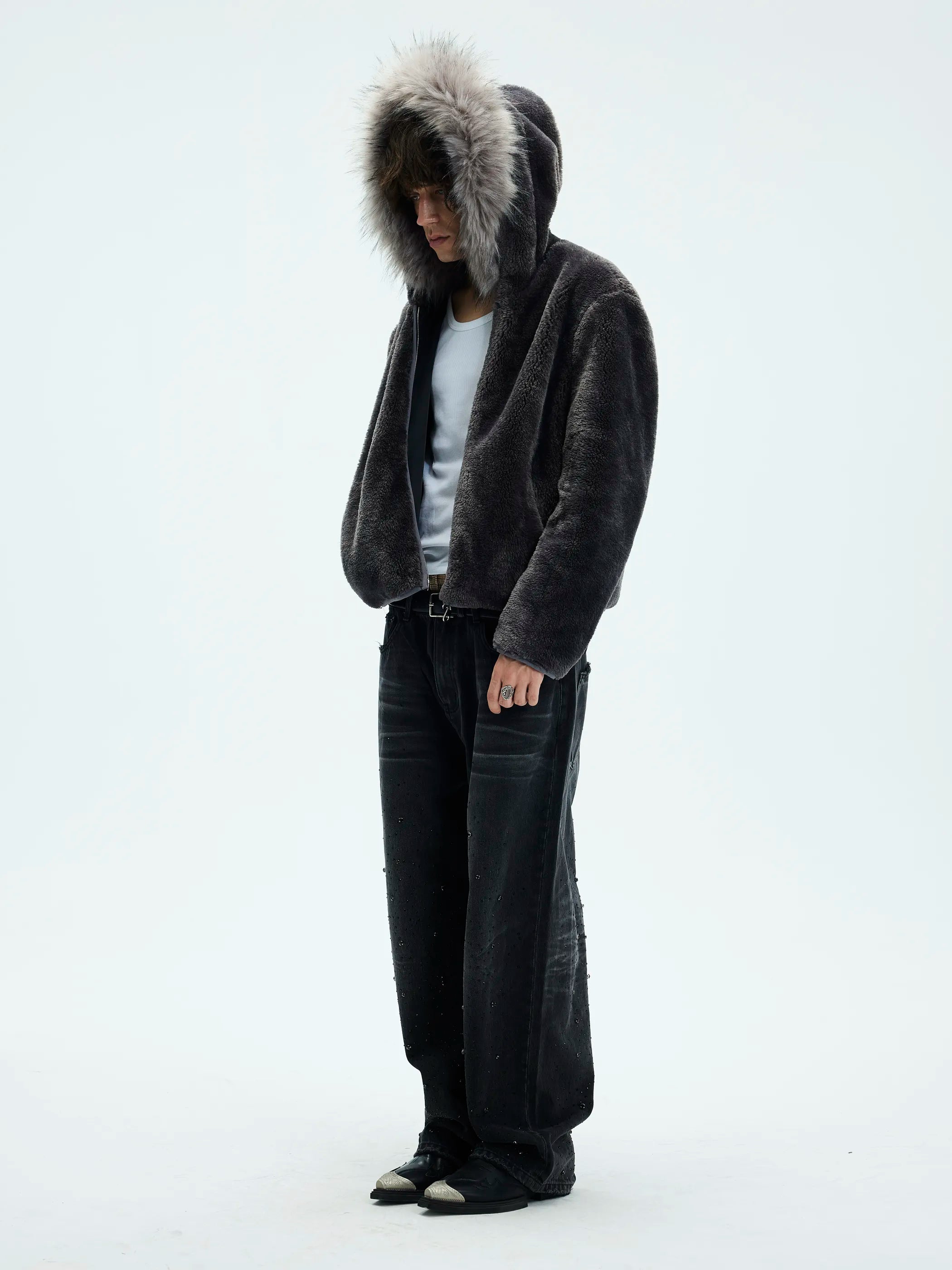 Zip-Off Fleece Hooded Coat