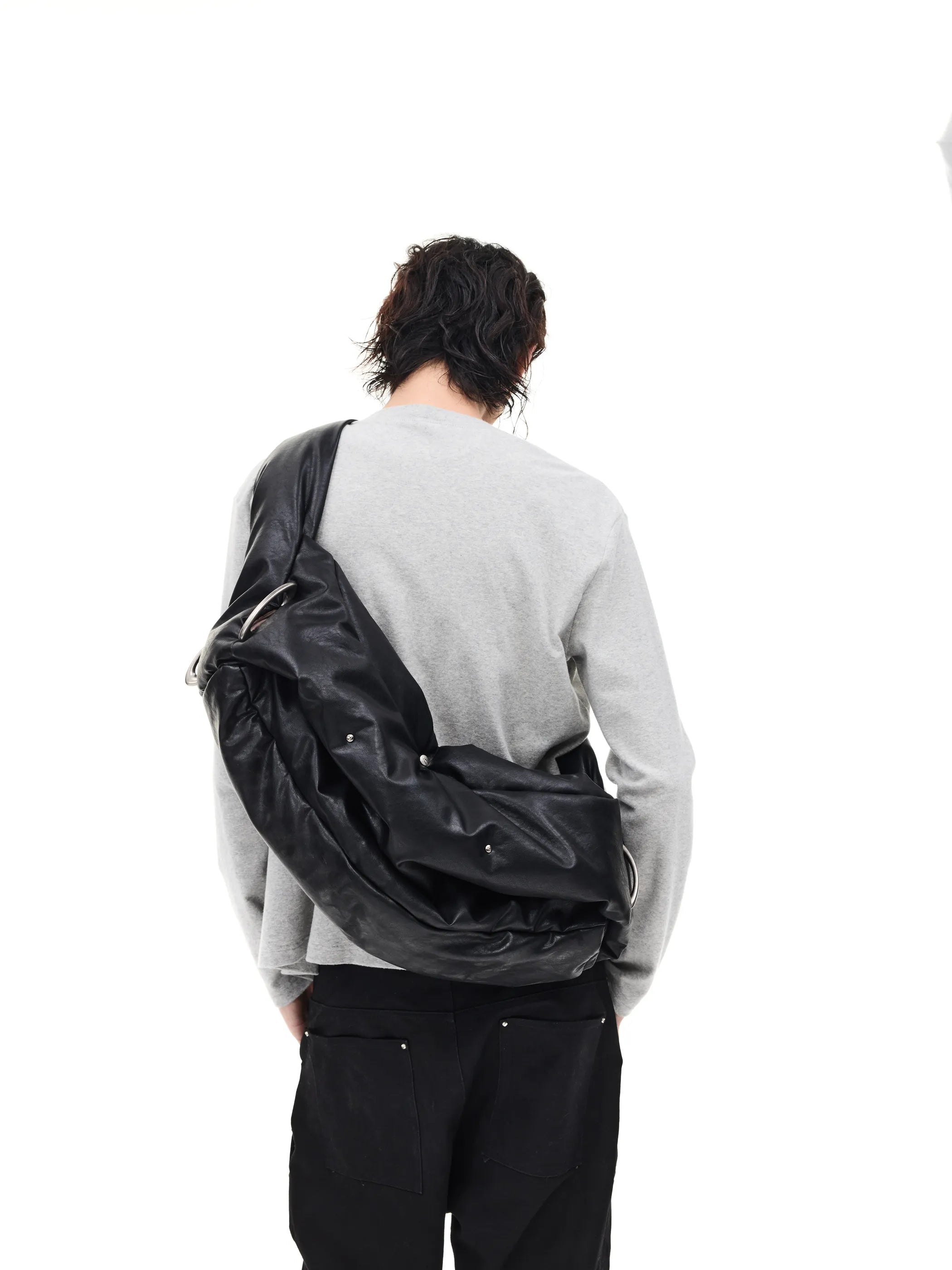 Transformable quilted crossbody bag