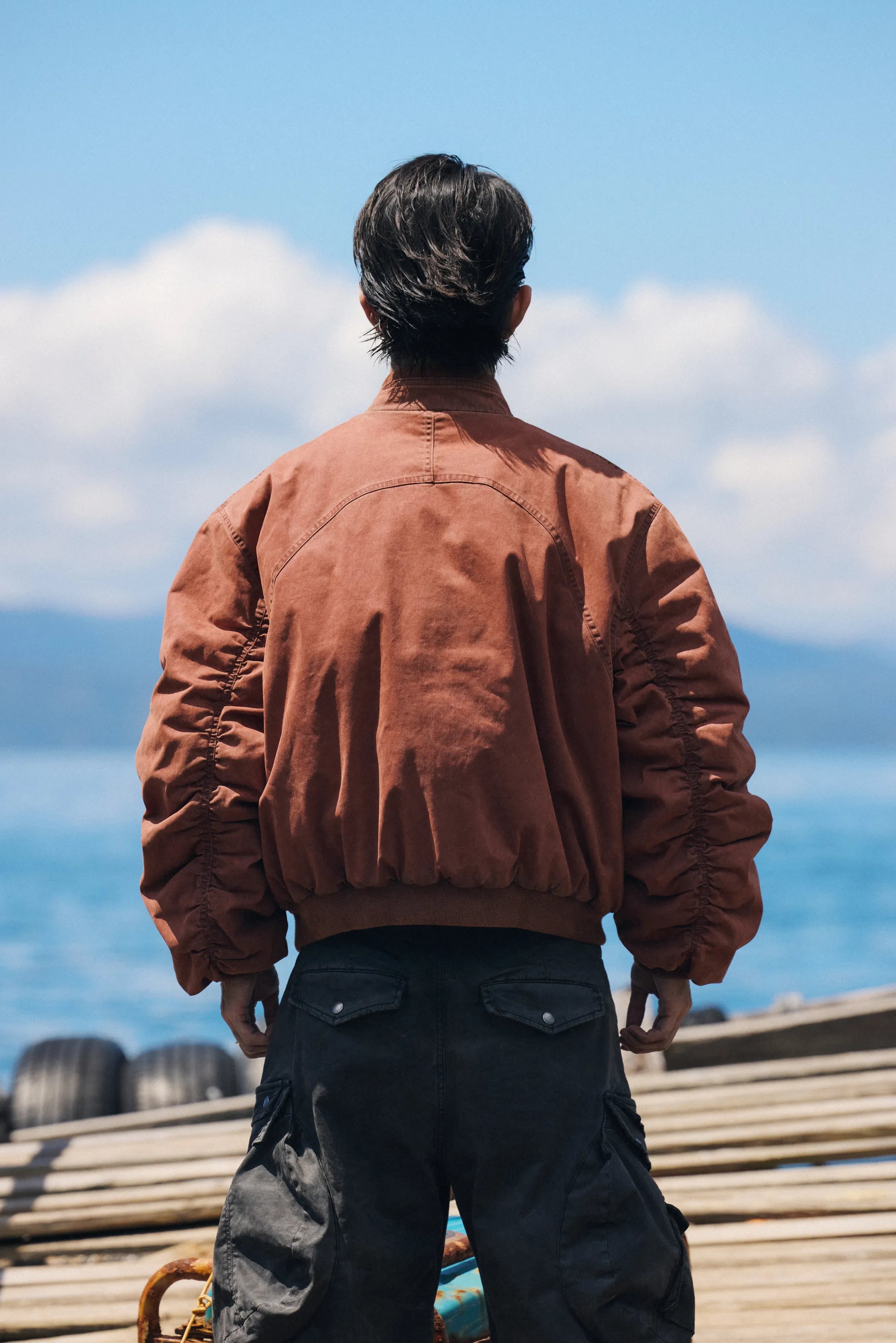 "New Sun" bomber jacket cotton coat