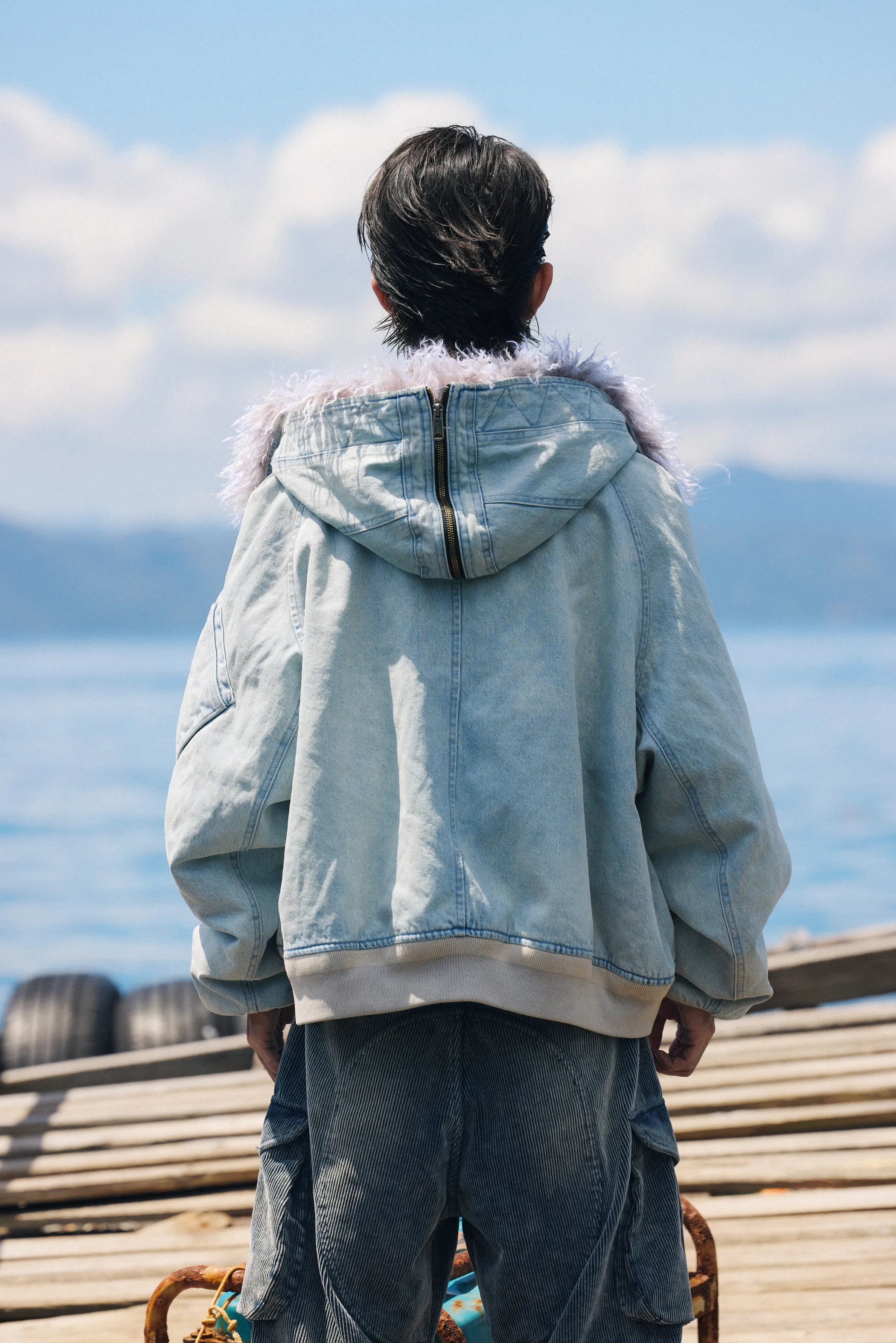 "Swim Until the Sea Turns Blue" N-2B flight jacket