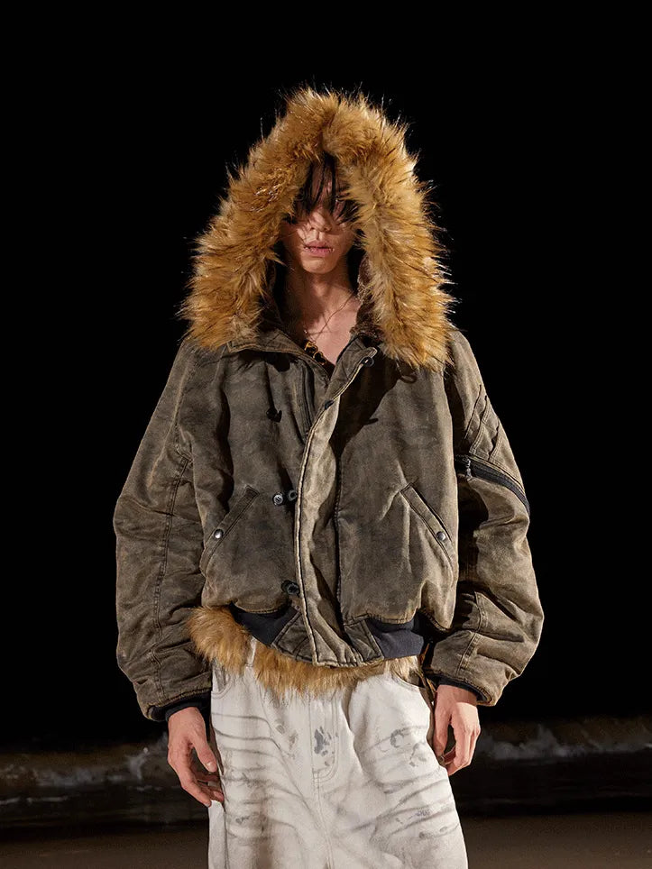 Washed N-2B bomber flight jacket