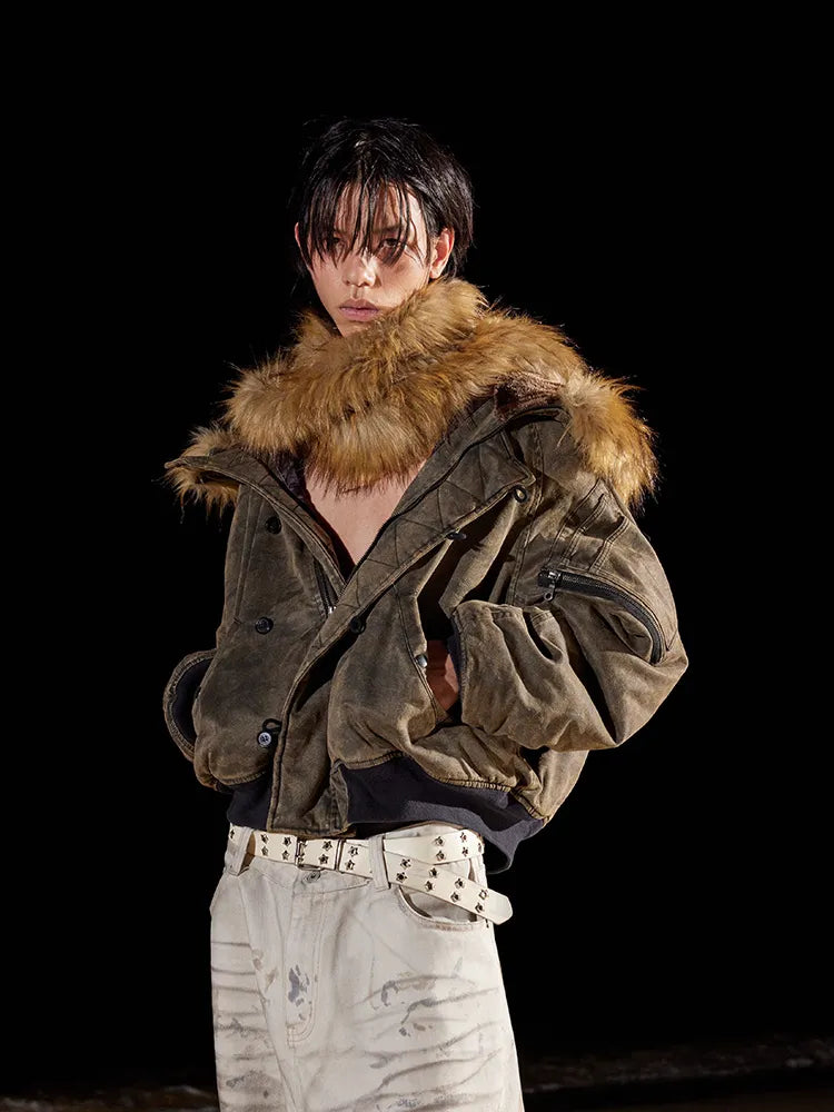 Washed N-2B bomber flight jacket