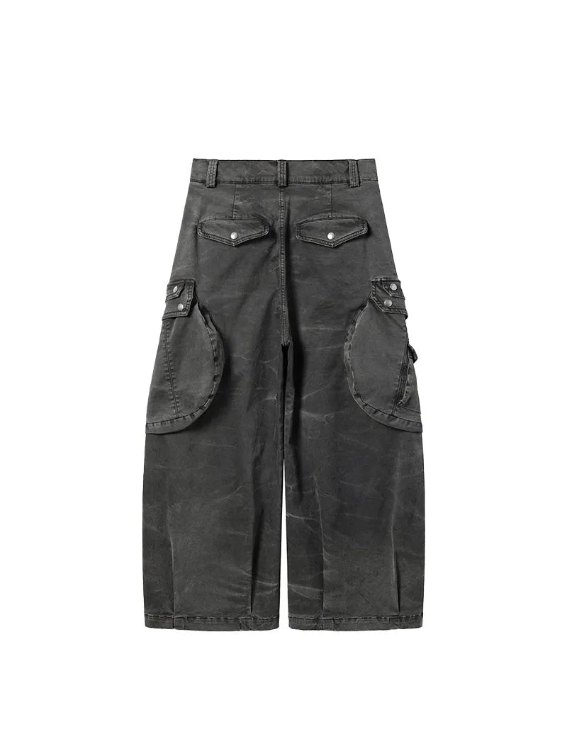 Water ripple bomber cargo pants
