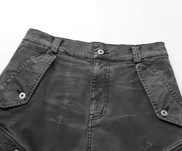 Water ripple bomber cargo pants
