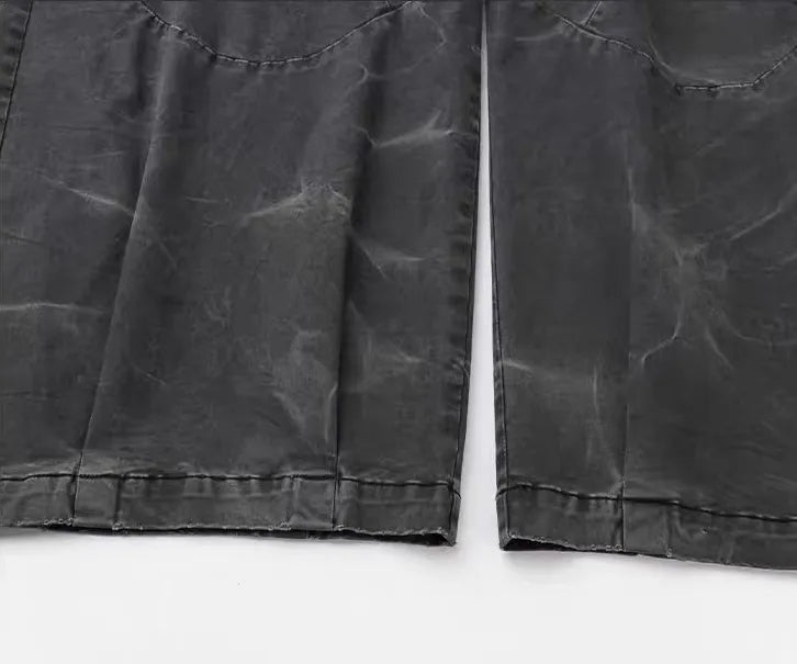 Water ripple bomber cargo pants