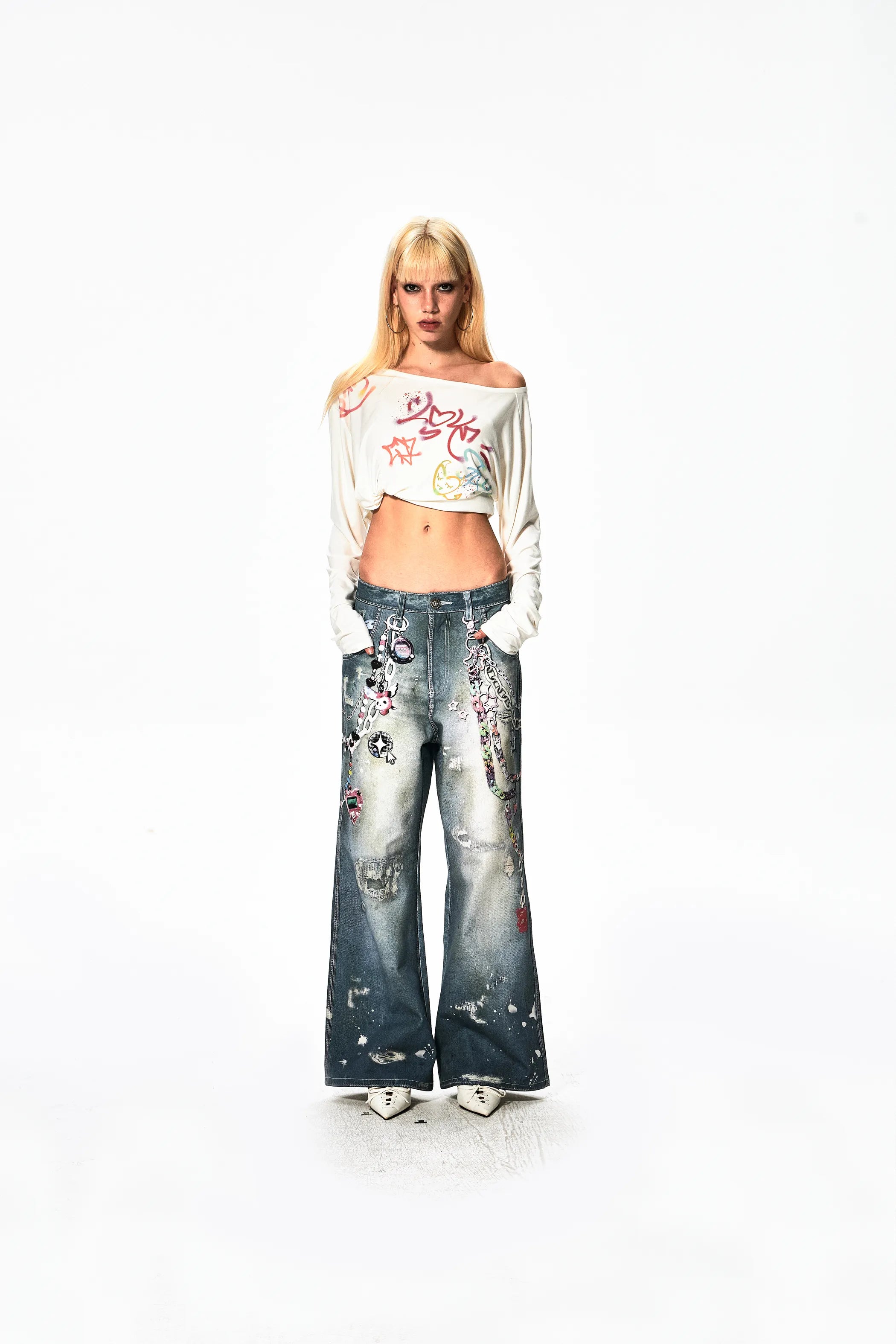 Cartoon Chain Pants
