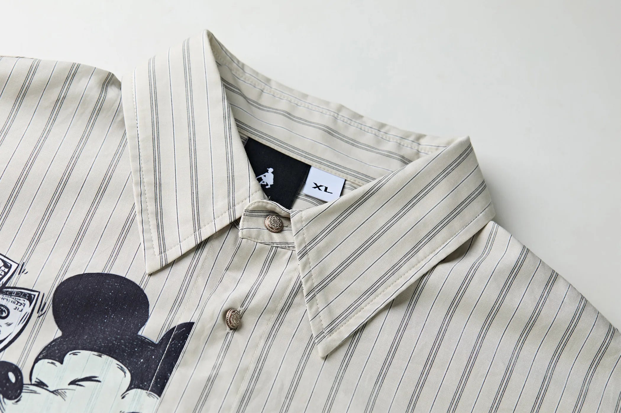 Betrayed Ideals Mickey Striped Shirt