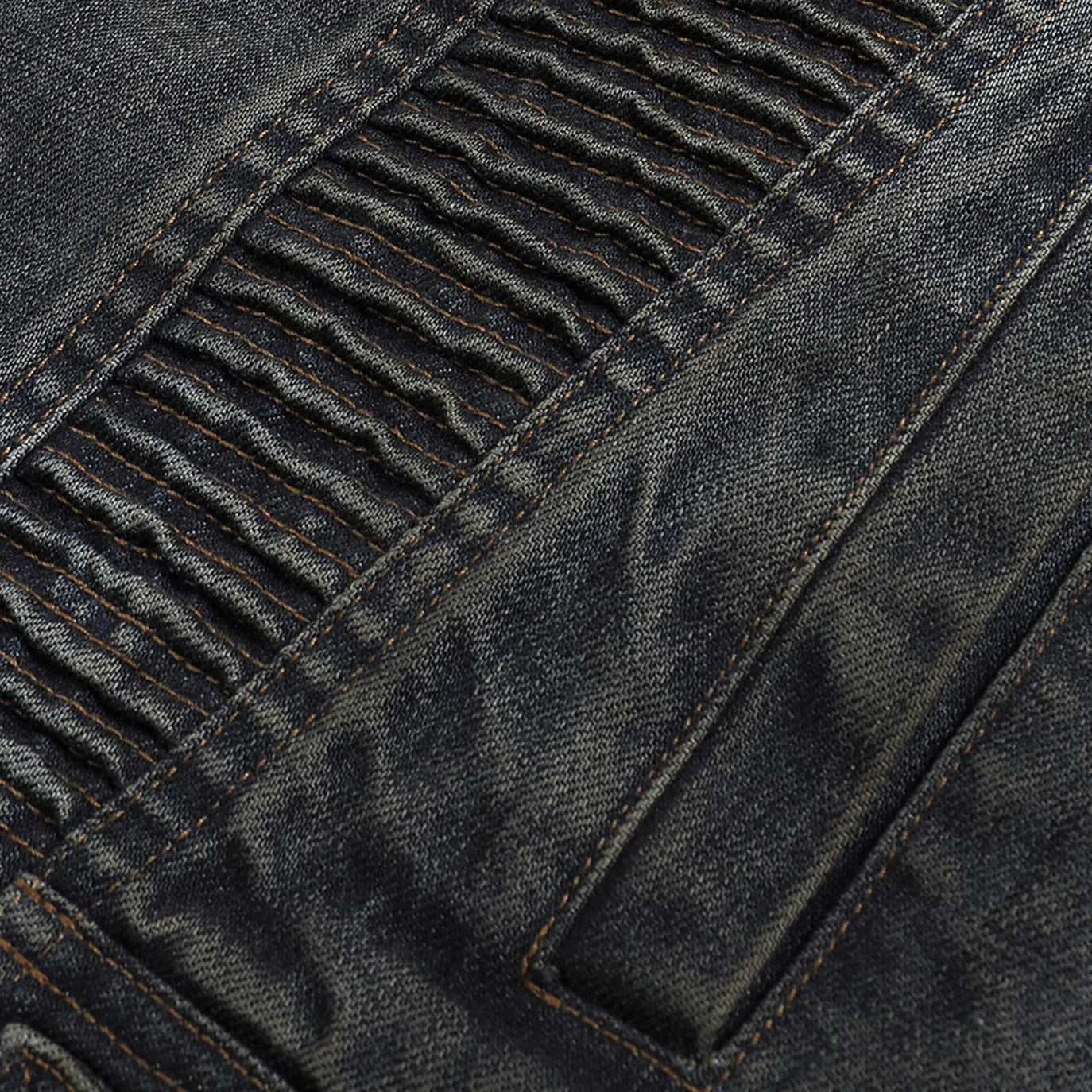 Dark Akira Distressed Denim Biker Jacket