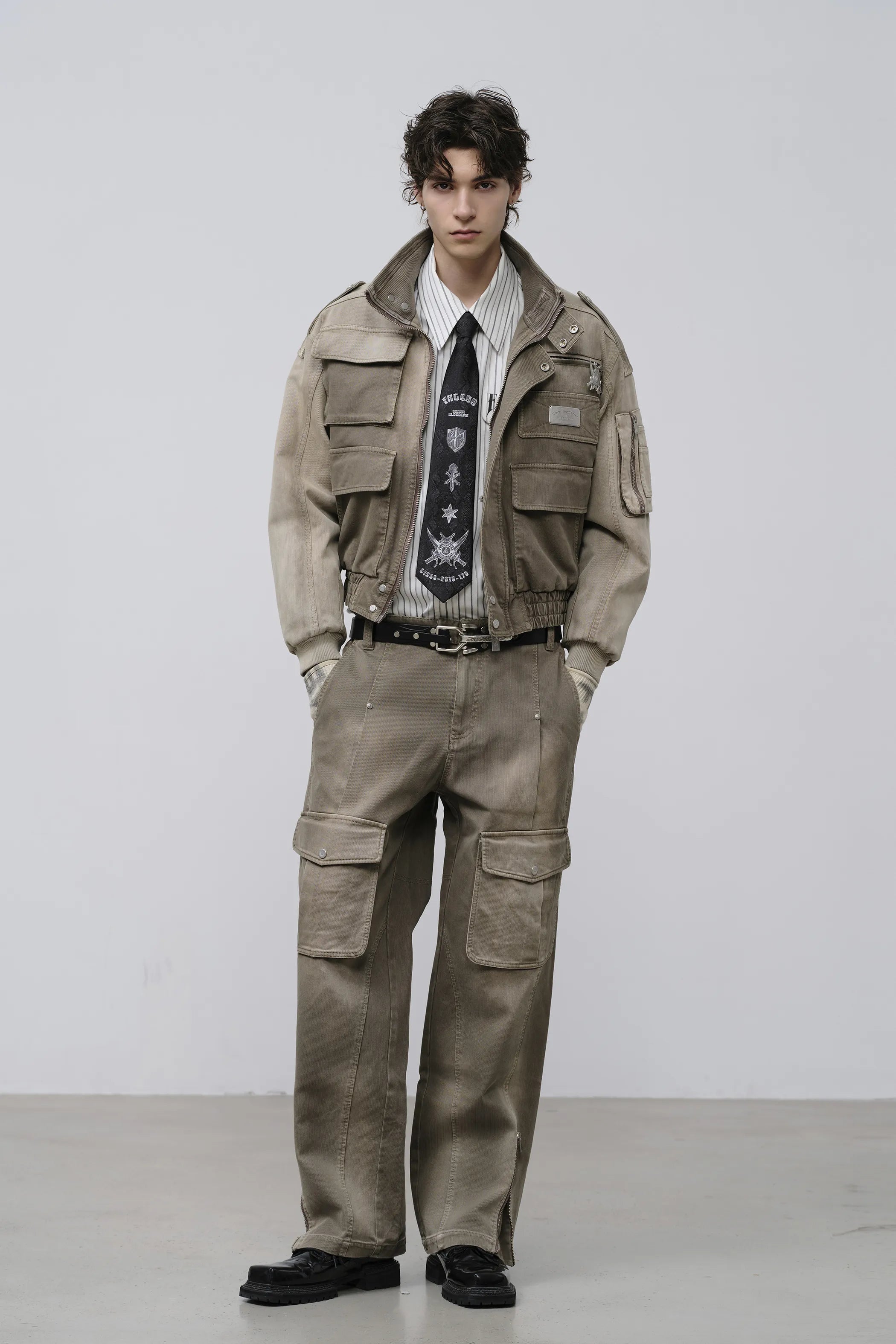Mechanic Multi-Pocket Bomber Jacket