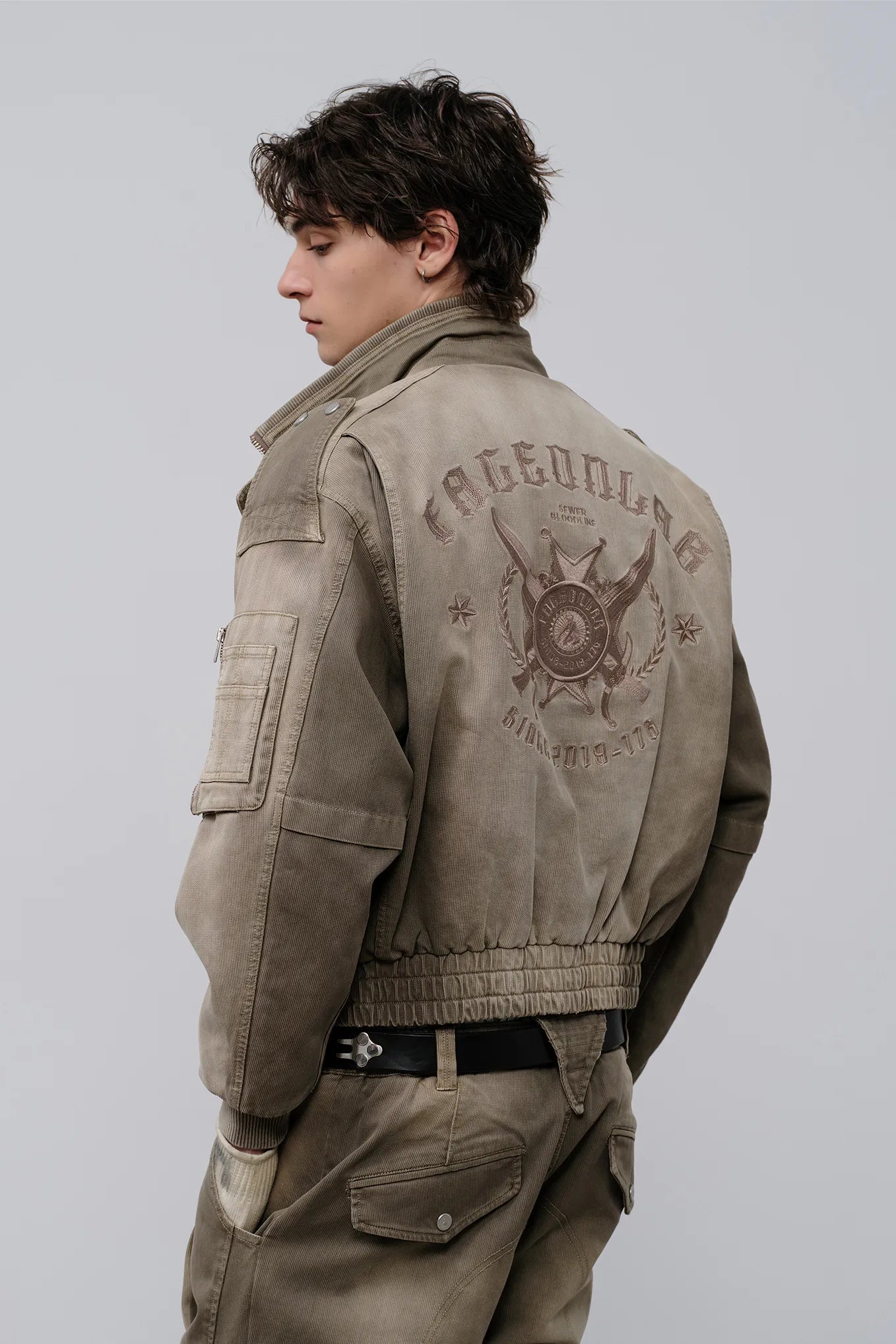 Mechanic Multi-Pocket Bomber Jacket