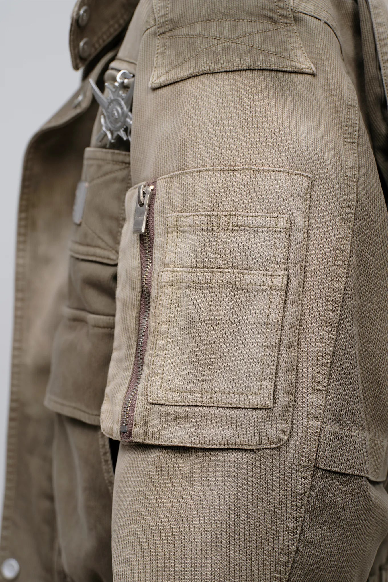 Mechanic Multi-Pocket Bomber Jacket