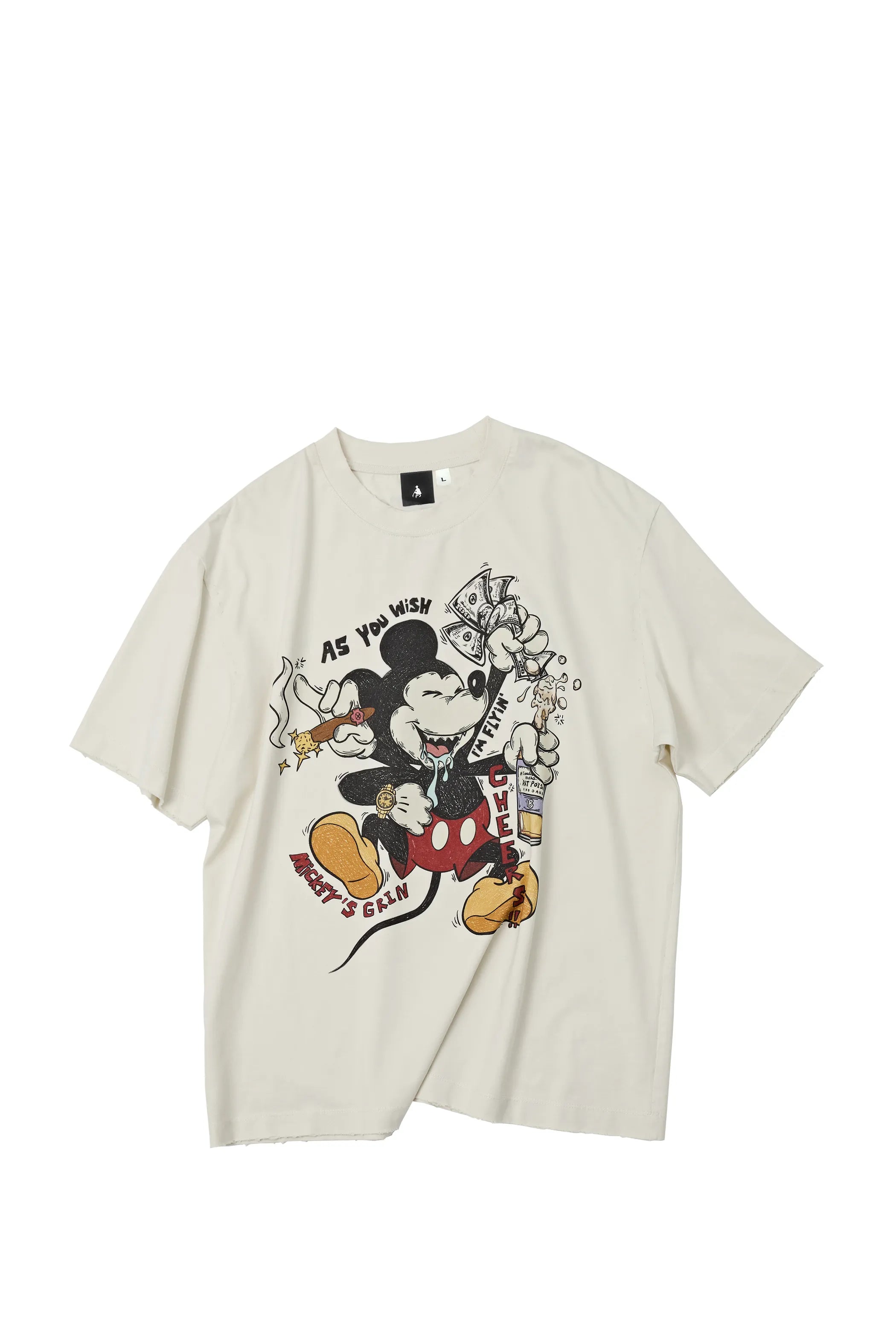 Mickey Mouse Graphic Distressed Tee