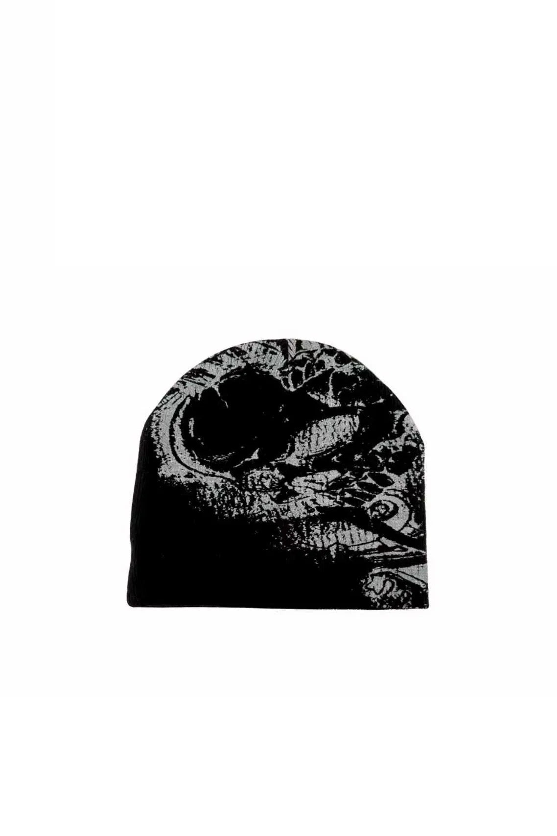 Skull Graphic Knit Beanie