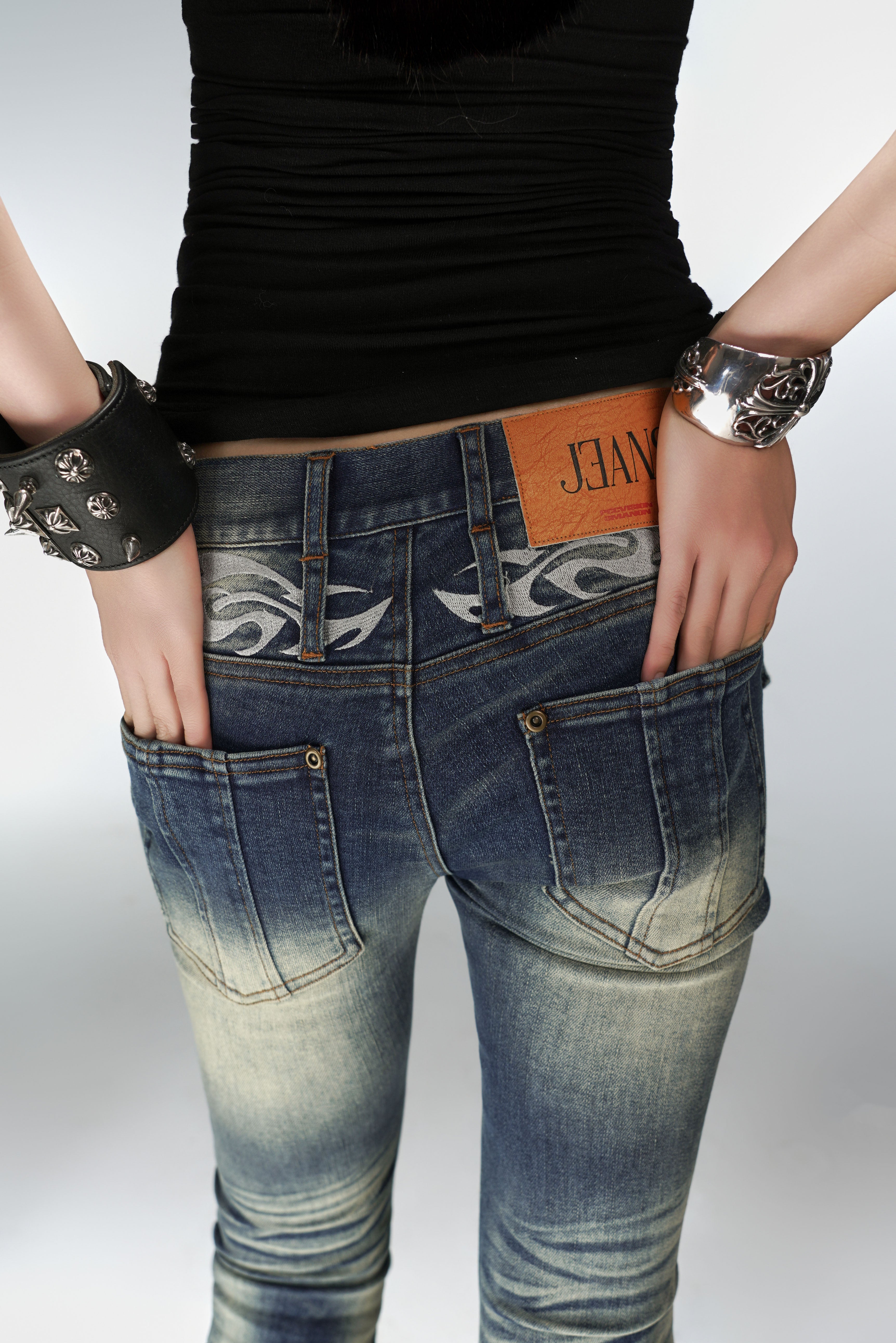 Totem Low Rise Stacked Flare Jeans