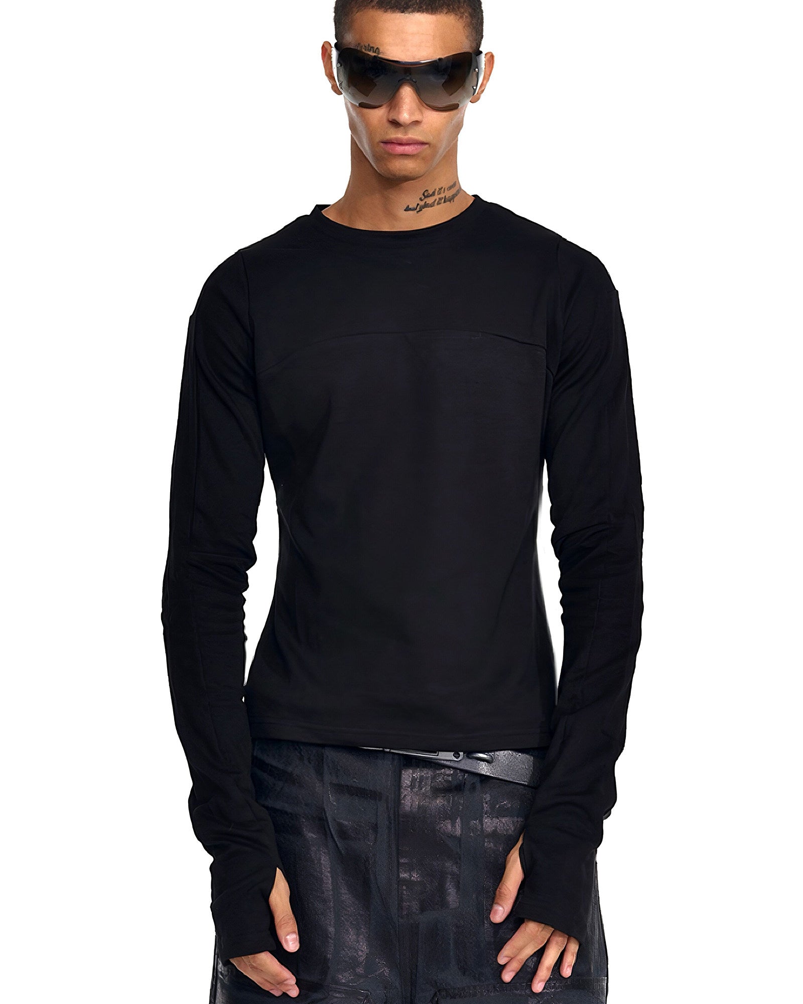 "✝" Fitted base-layer long-sleeve