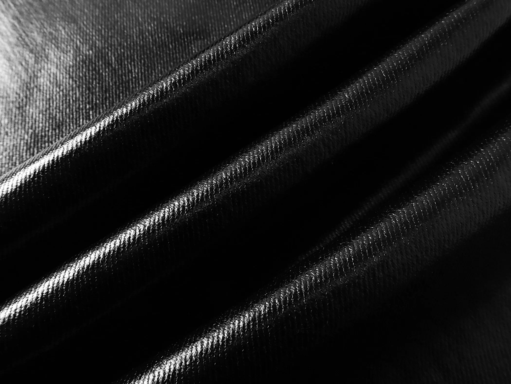"RЖЯ" Liquid metal zip wax pants