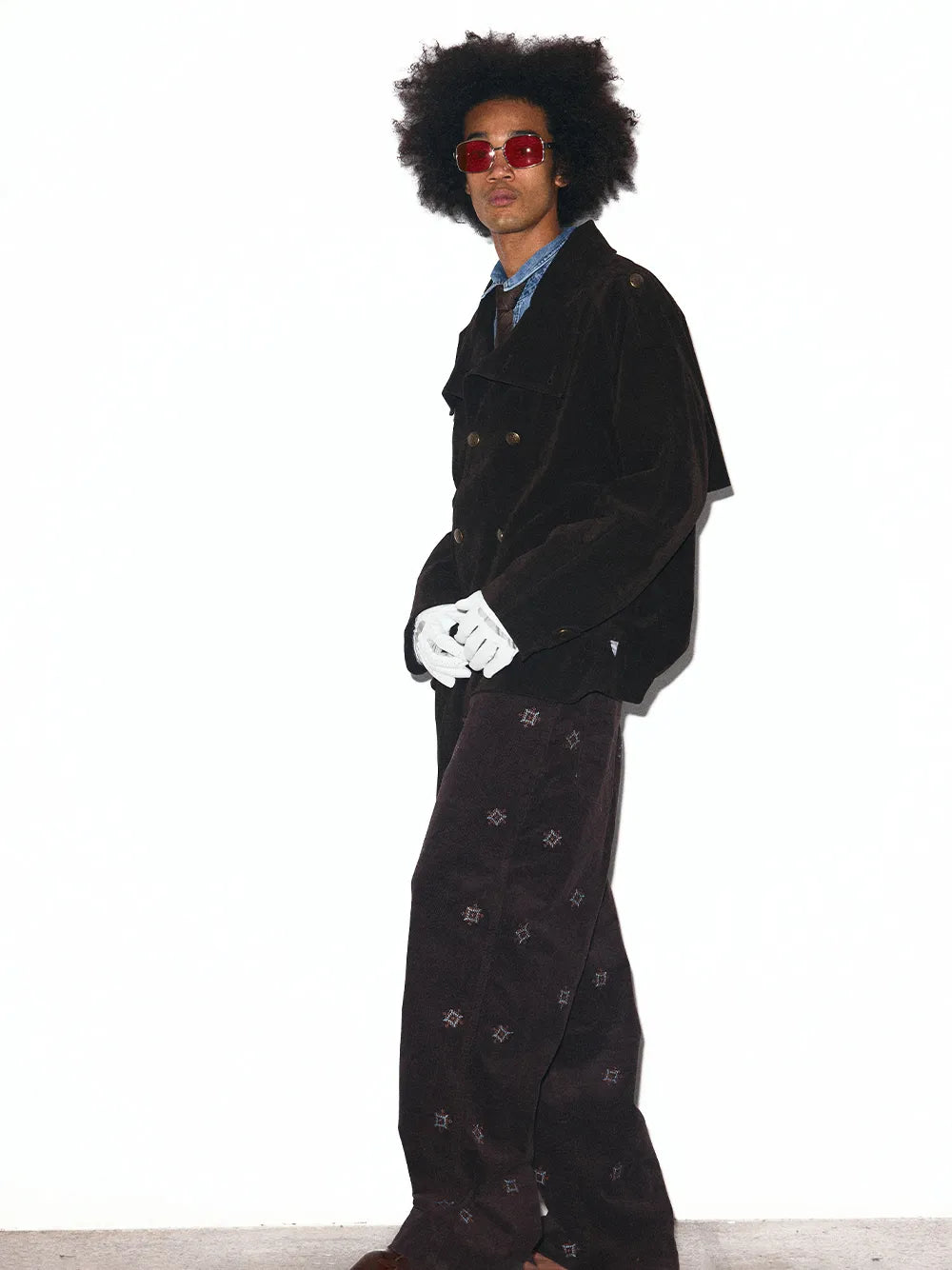 Double-breasted windbreaker cotton coat