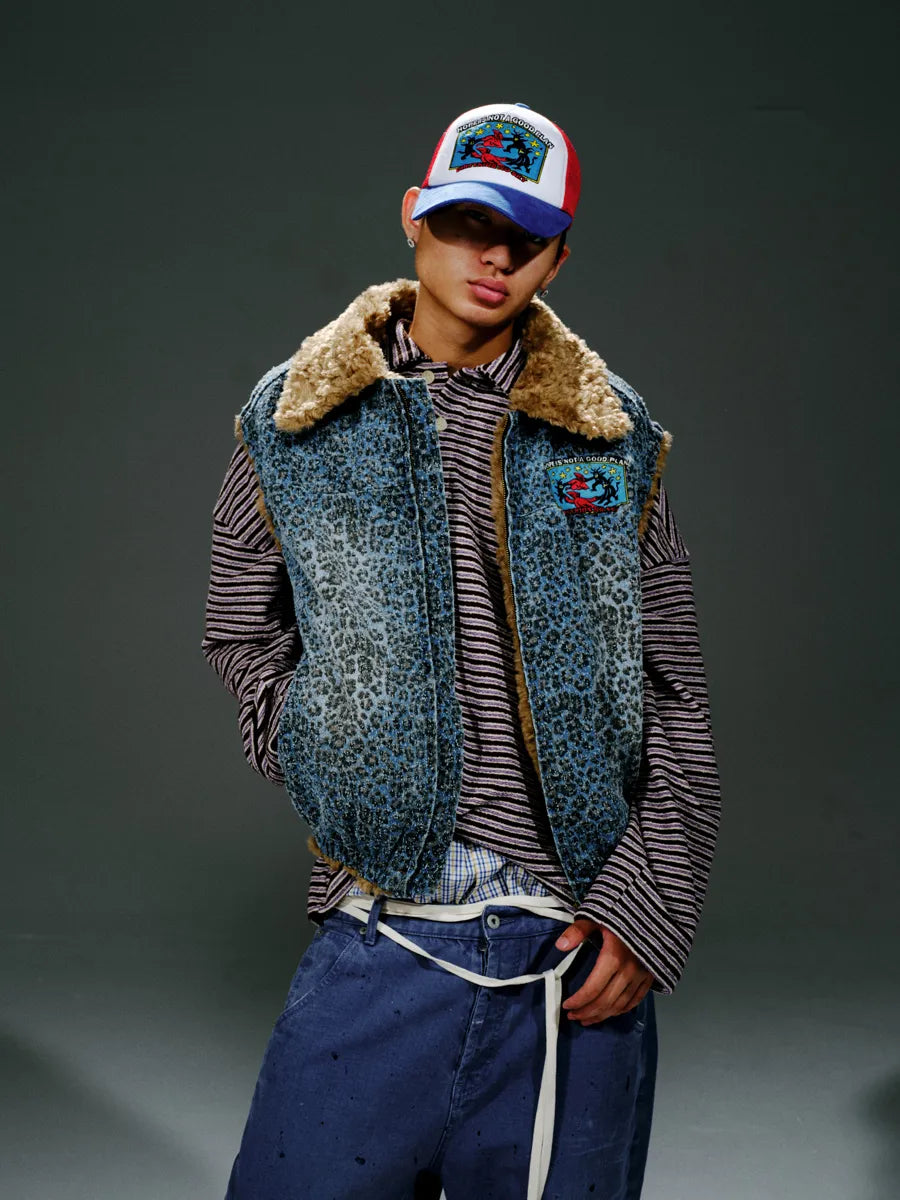 HOPELESS Blue Leopard Vest