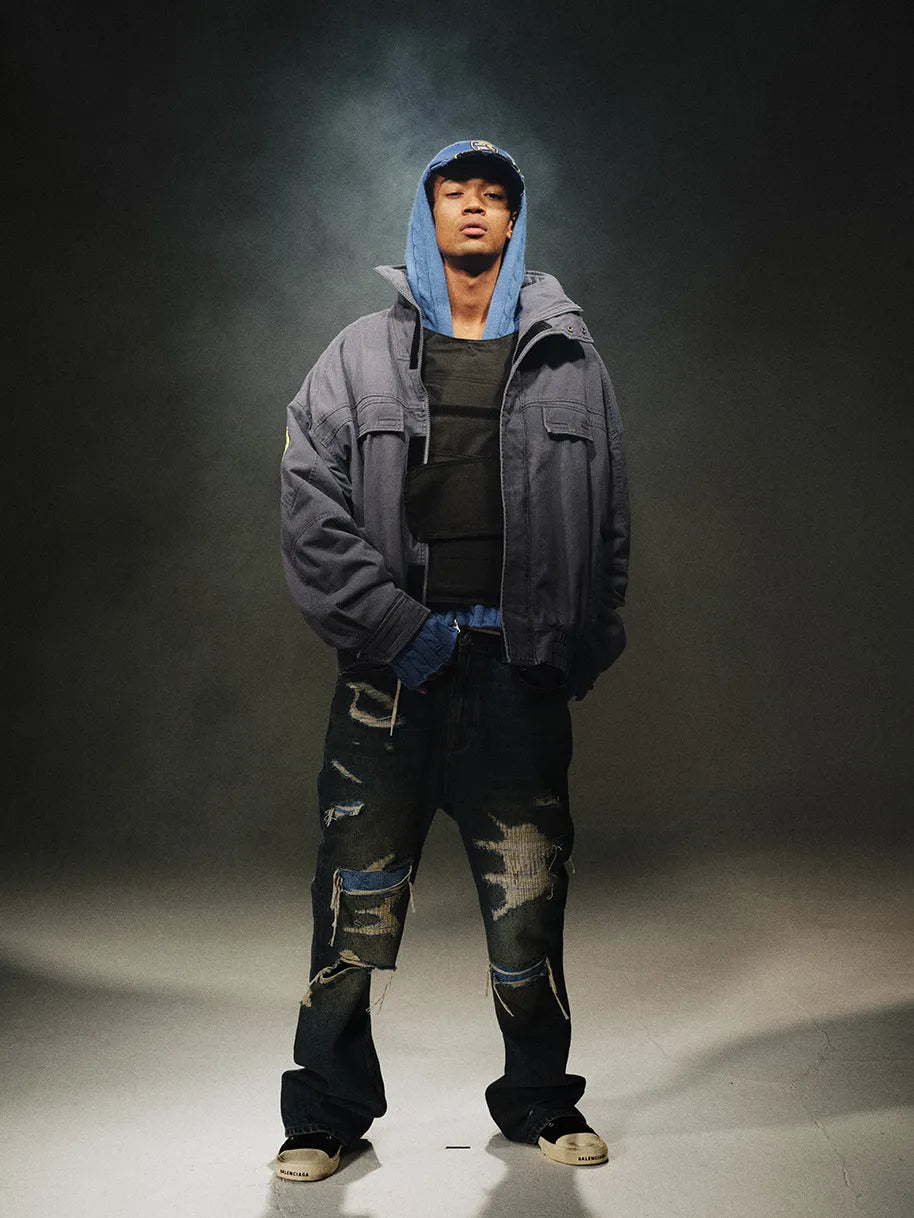 Standing collar "Police uniform" jacket