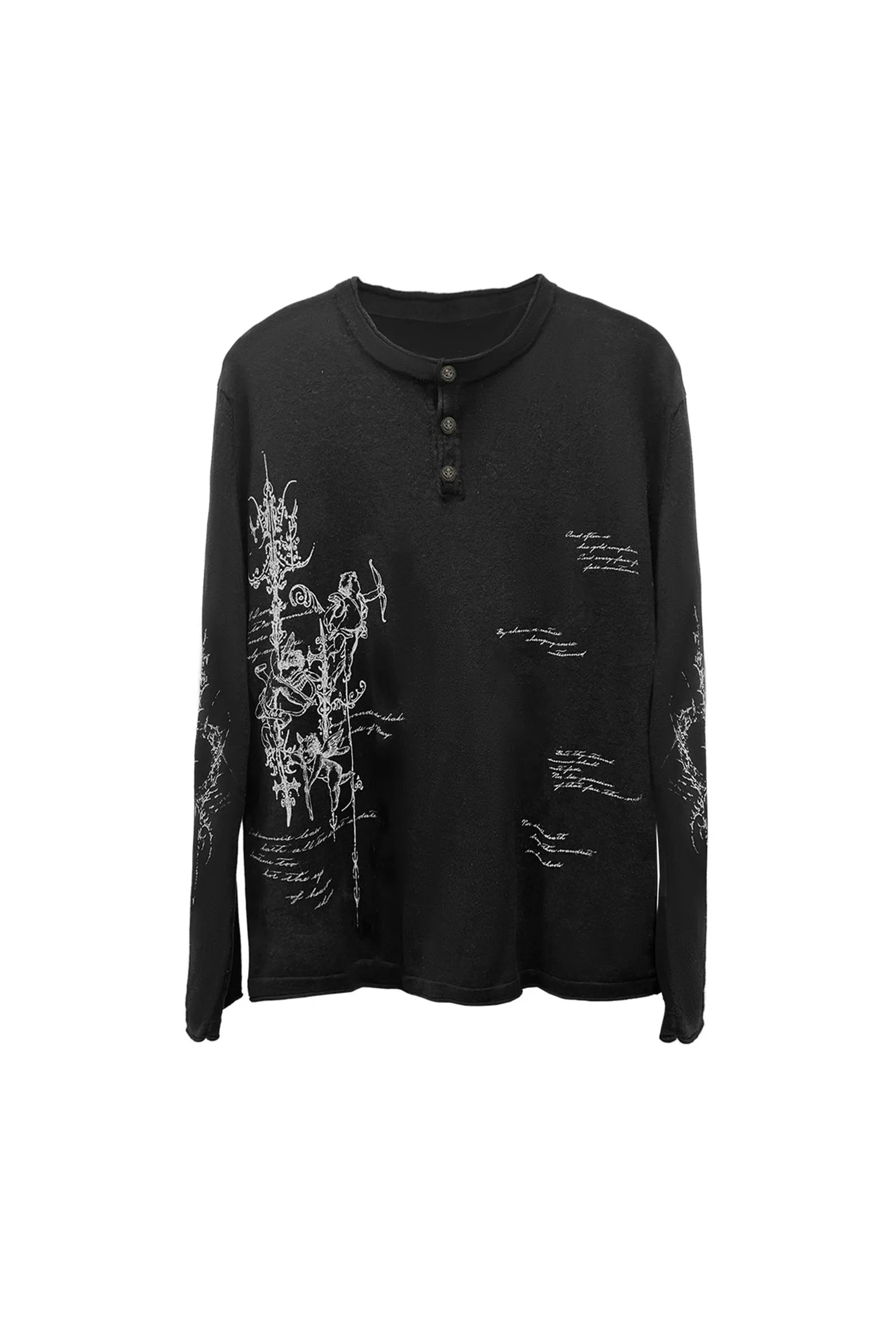 Aria Henry Neck Long-Sleeve Tee