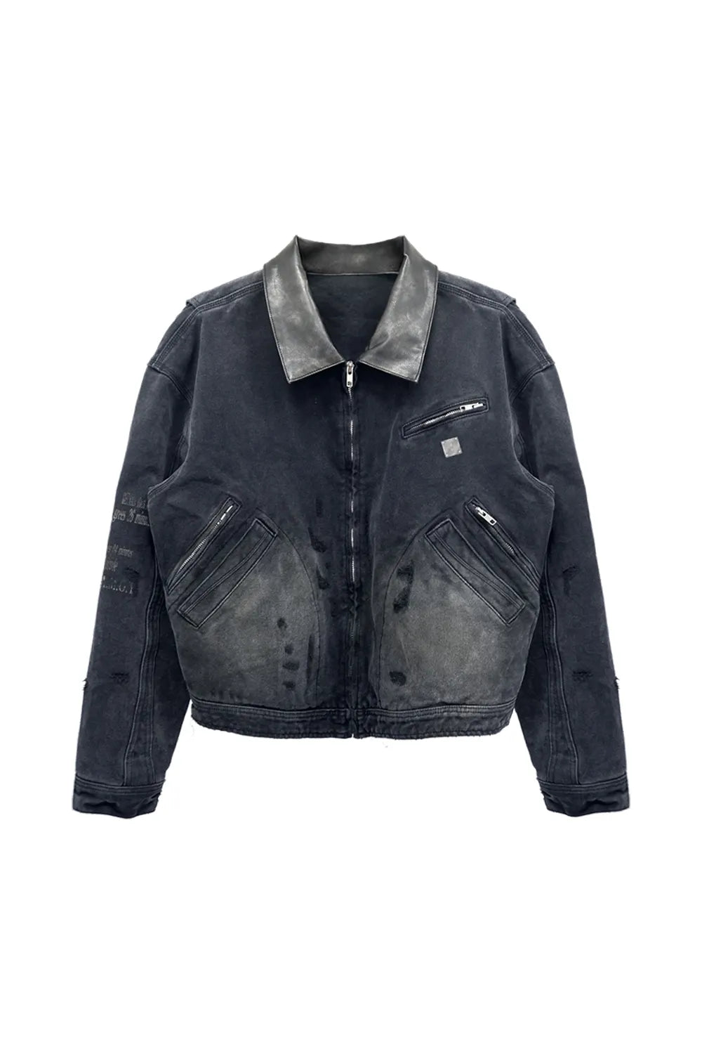 Deconstructed Detroit 16oz Leather Jacket