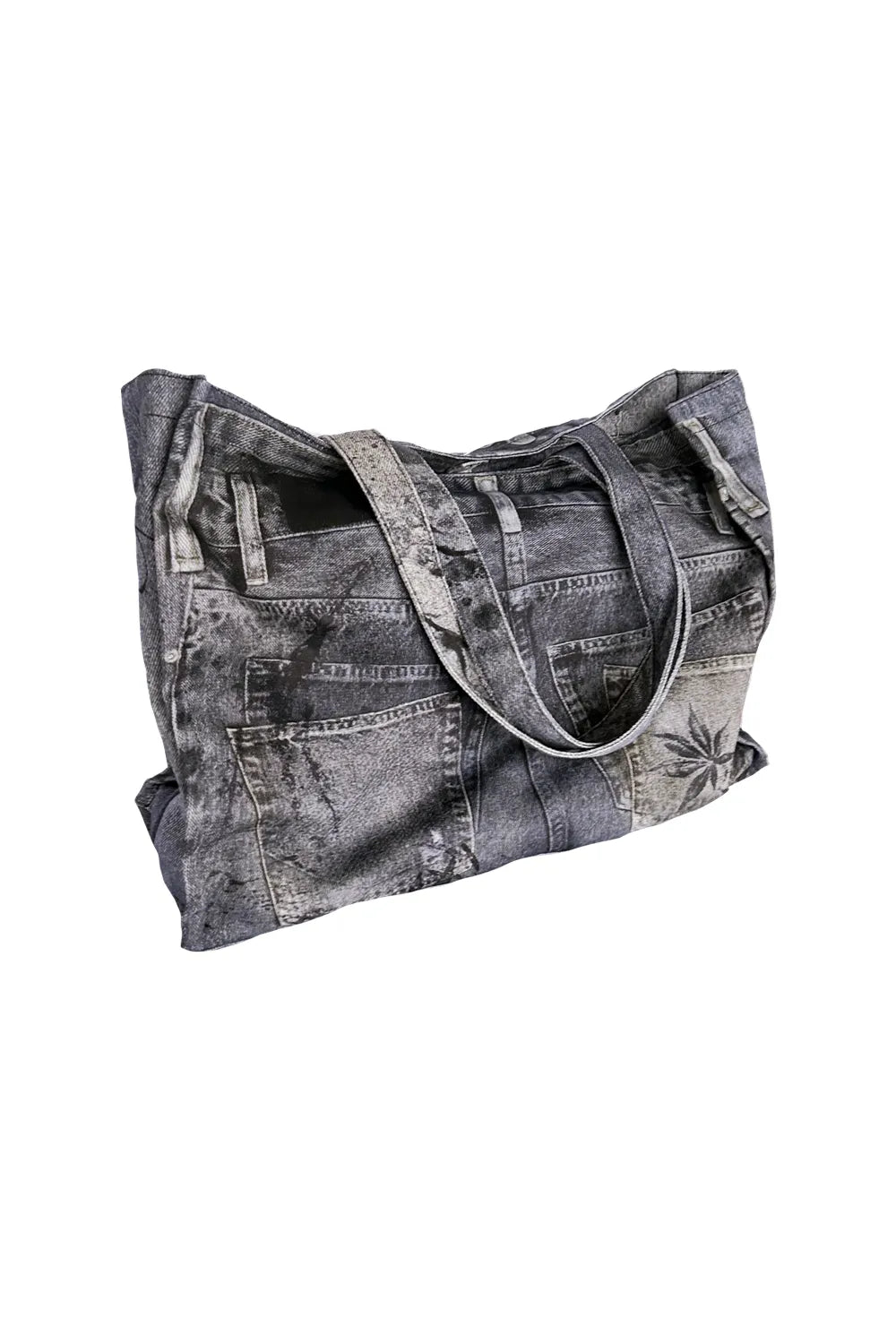 Distressed jeans Tote