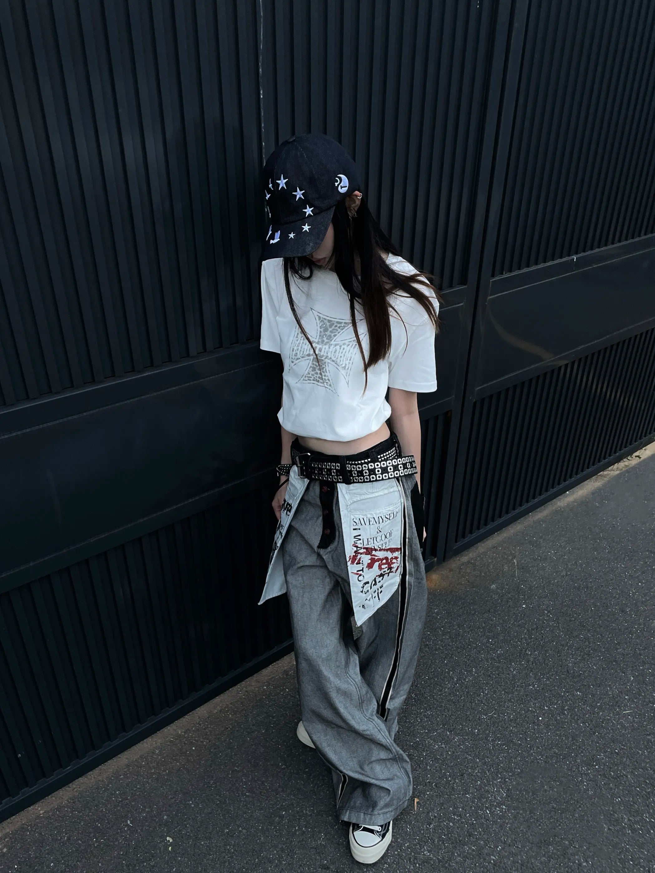 Star Peace Dove Denim Dad Cap
