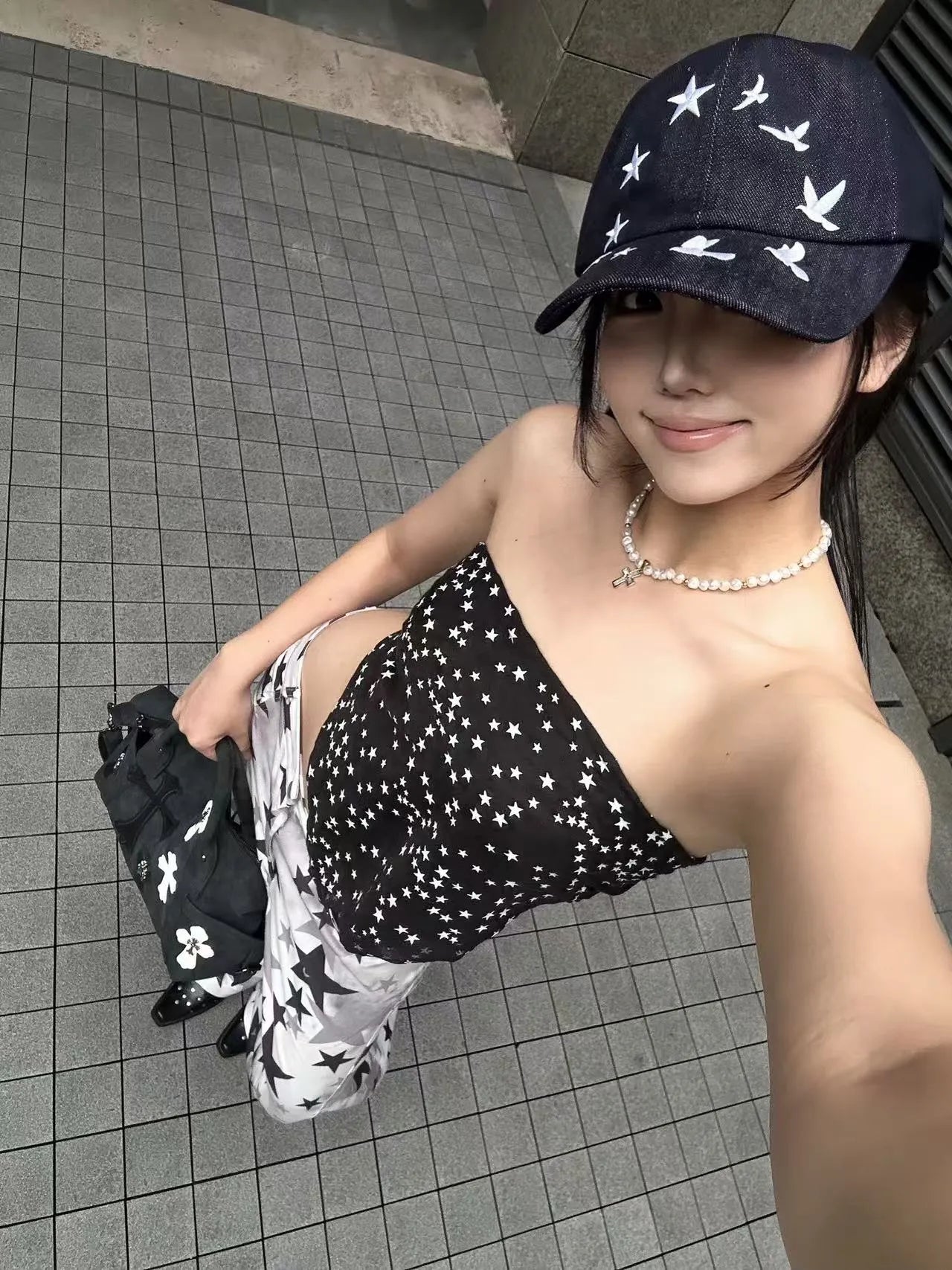 Star Peace Dove Denim Dad Cap