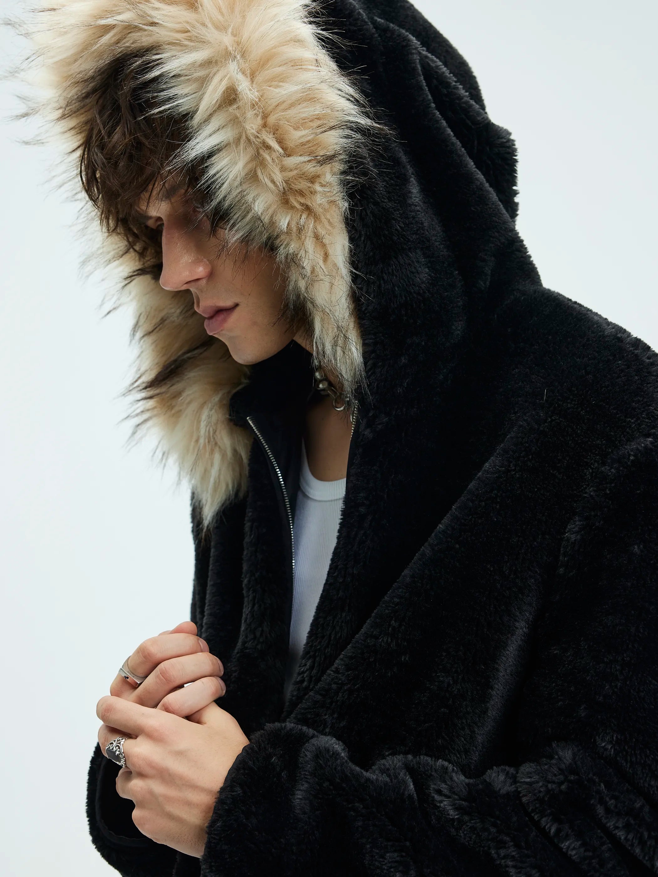 Zip-Off Fleece Hooded Coat