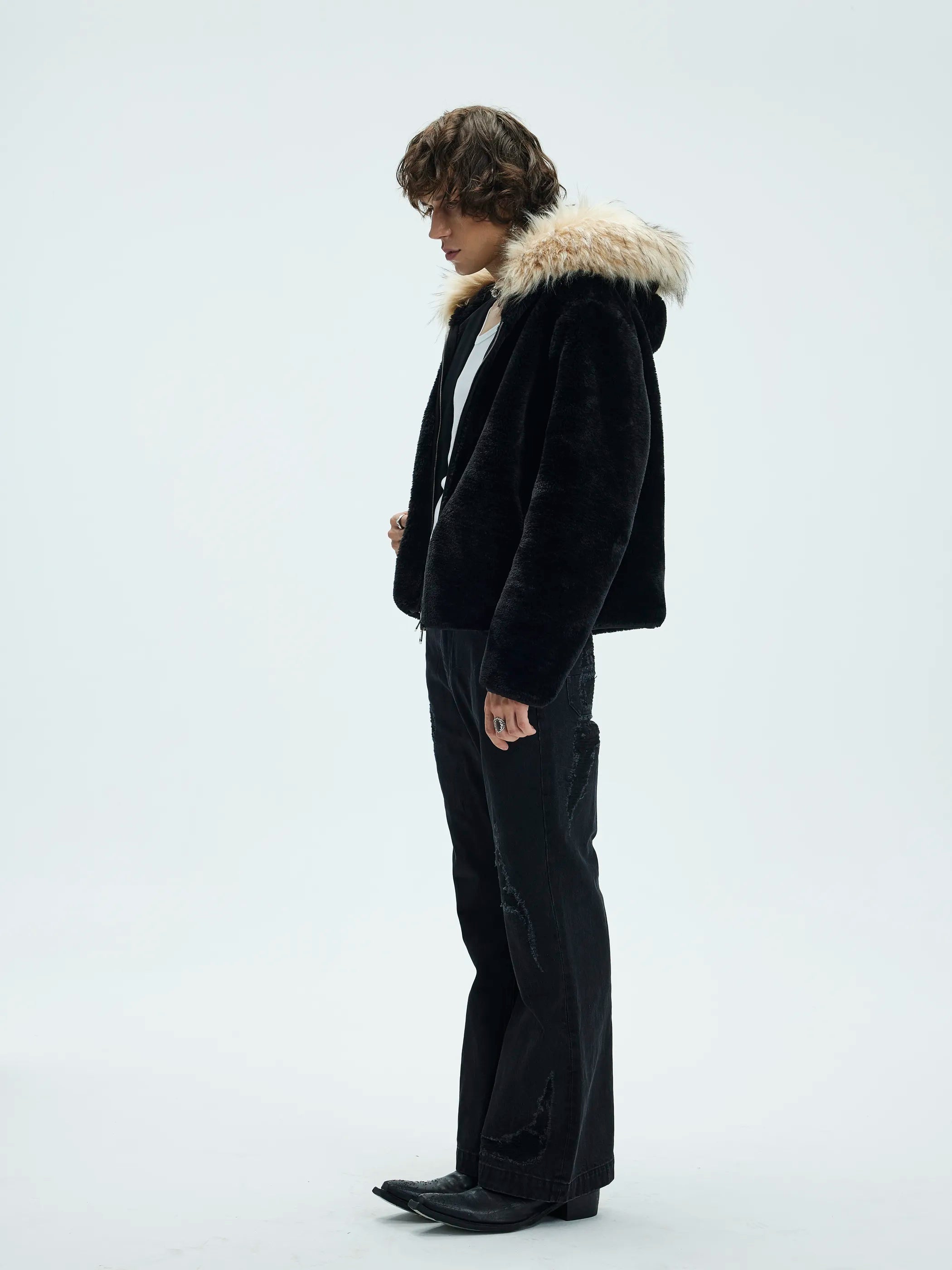 Zip-Off Fleece Hooded Coat