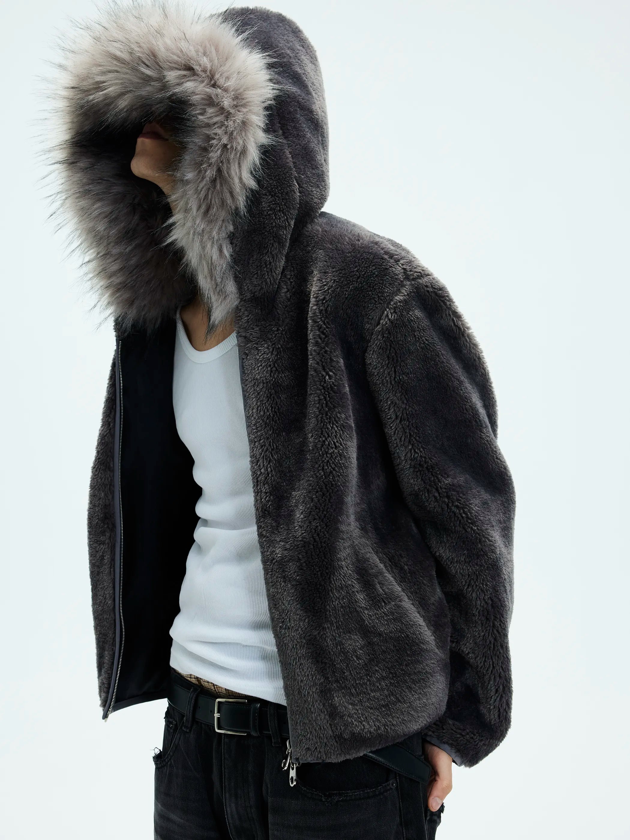 Zip-Off Fleece Hooded Coat