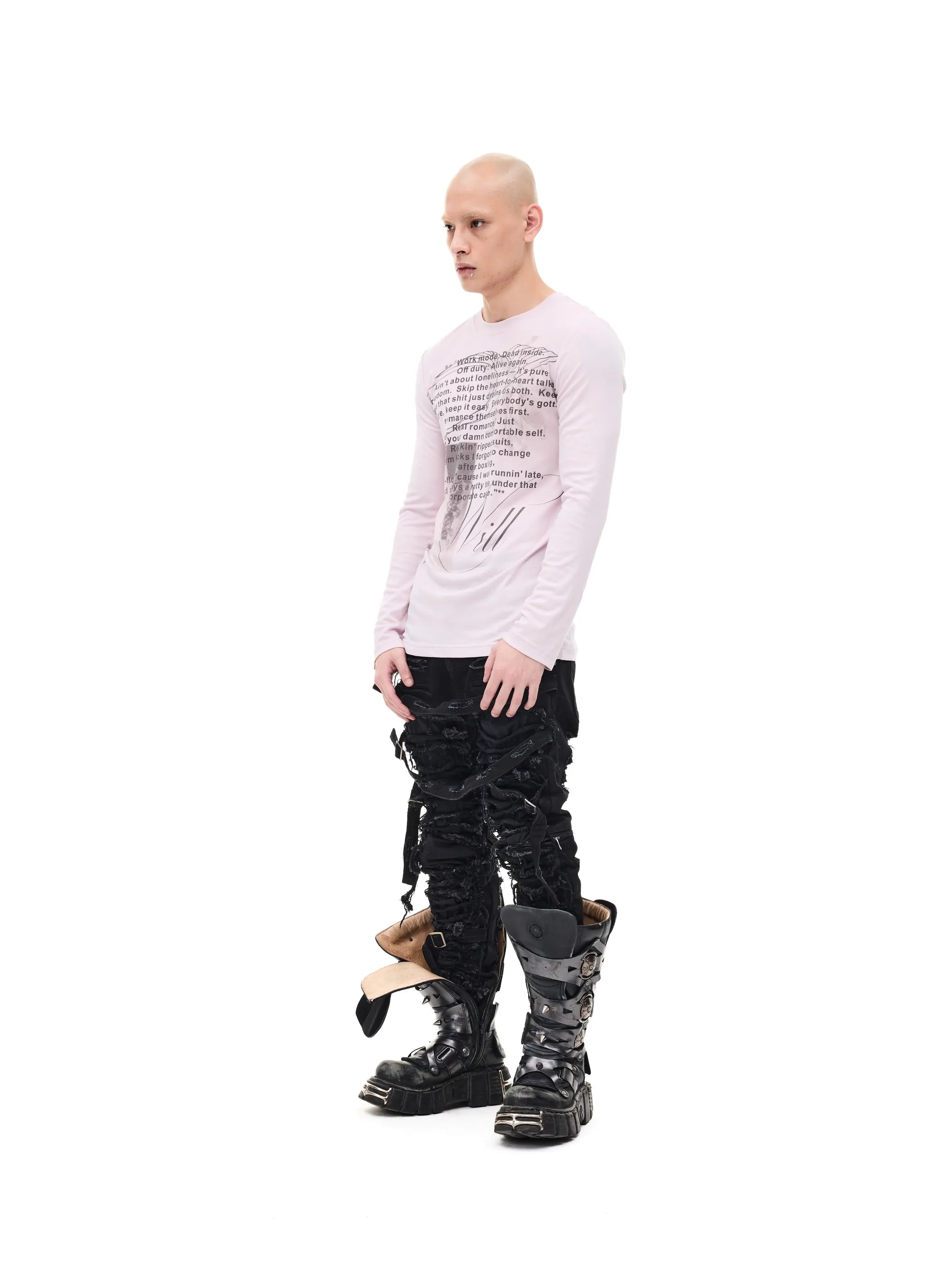 Printed Slim-fit Stretch Tee