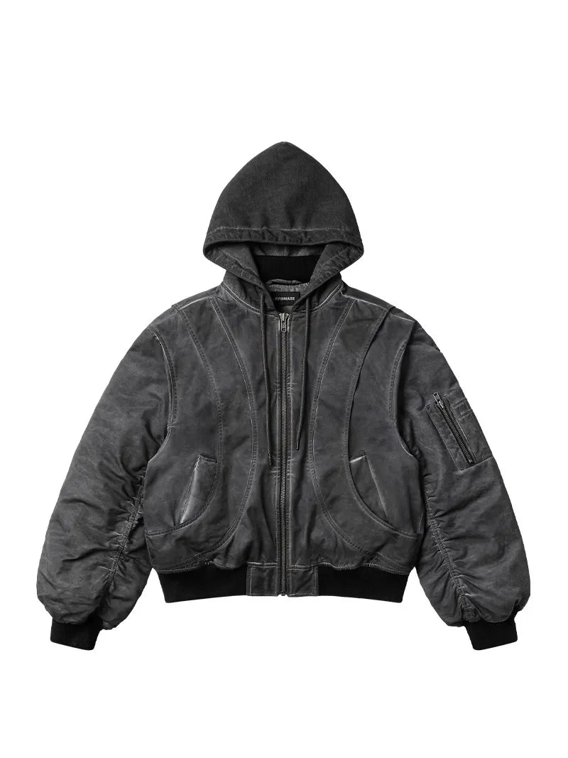 Distressed MA-1 bomber flight jacket