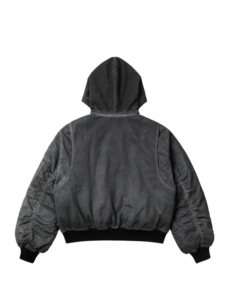 Distressed MA-1 bomber flight jacket