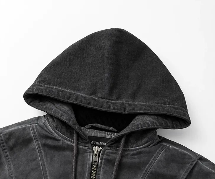 Distressed MA-1 bomber flight jacket