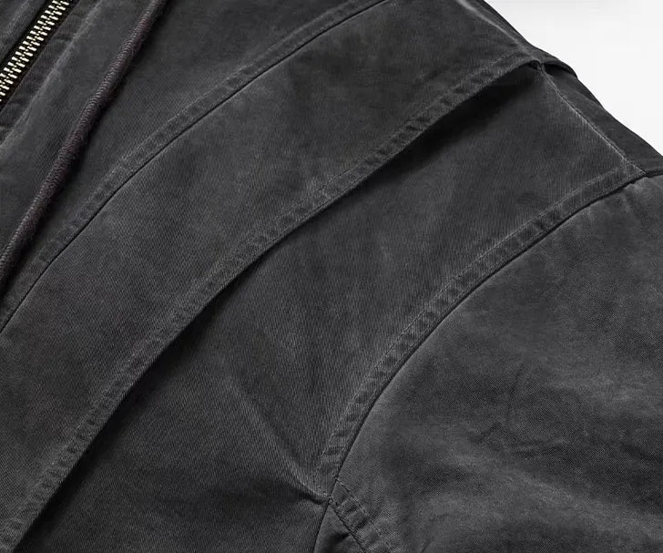 Distressed MA-1 bomber flight jacket