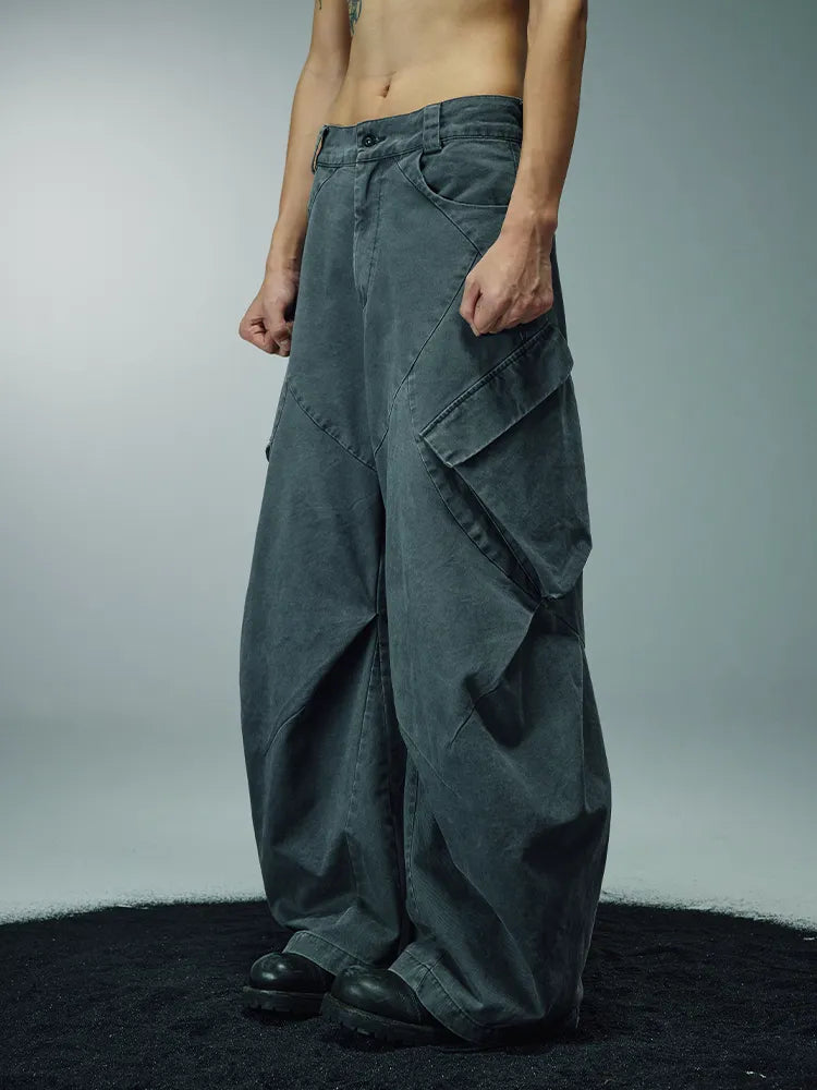Scimitar structure cargo pants