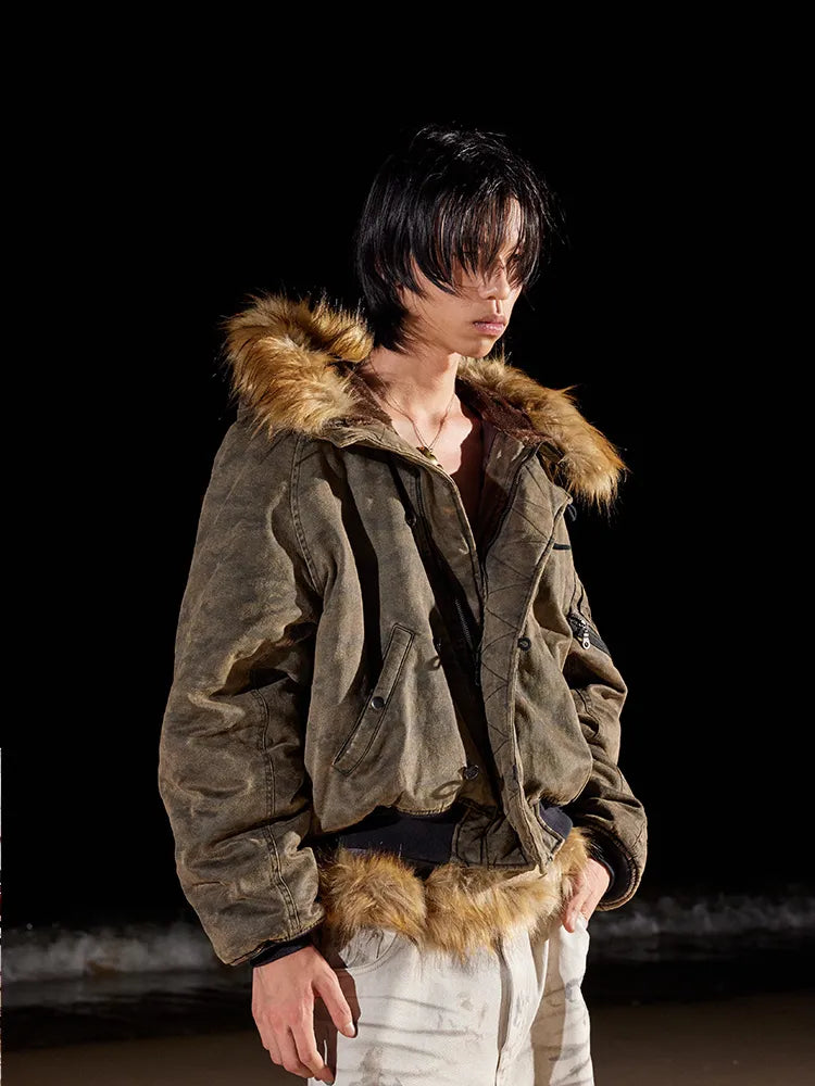 Washed N-2B bomber flight jacket