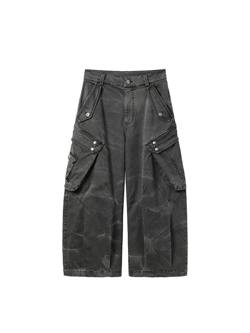 Water ripple bomber cargo pants