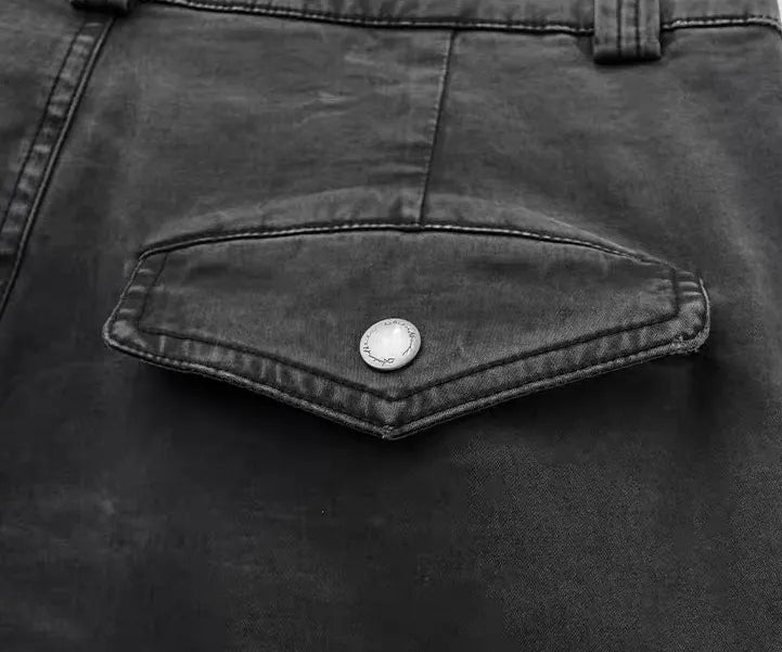Water ripple bomber cargo pants