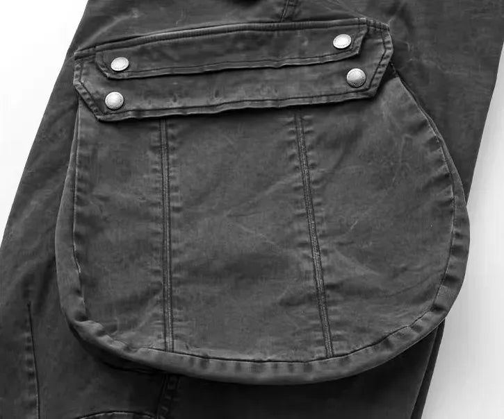 Water ripple bomber cargo pants