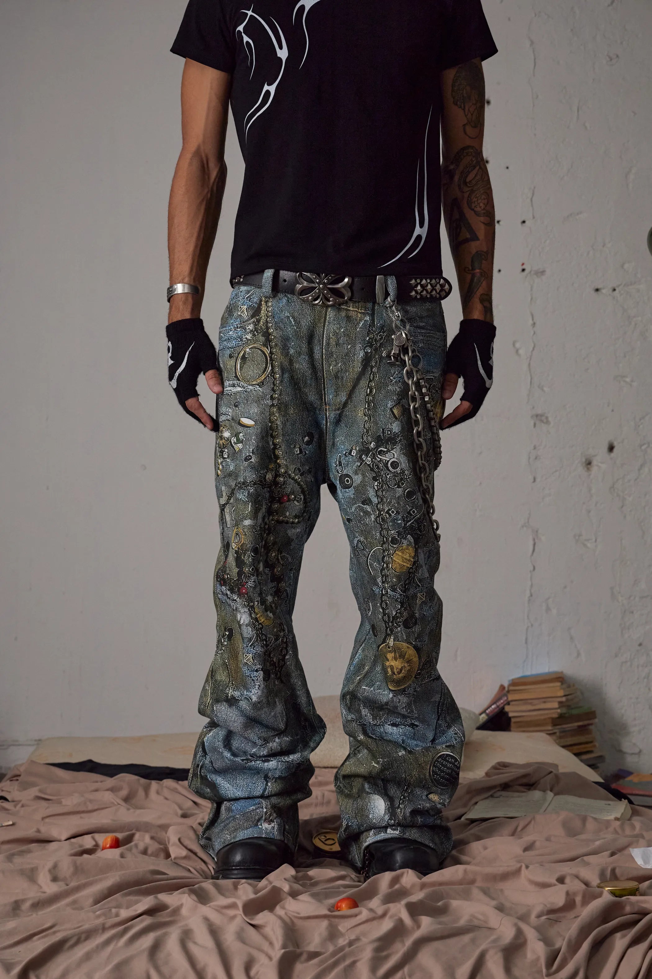 All-Over Print Jewelry Pants