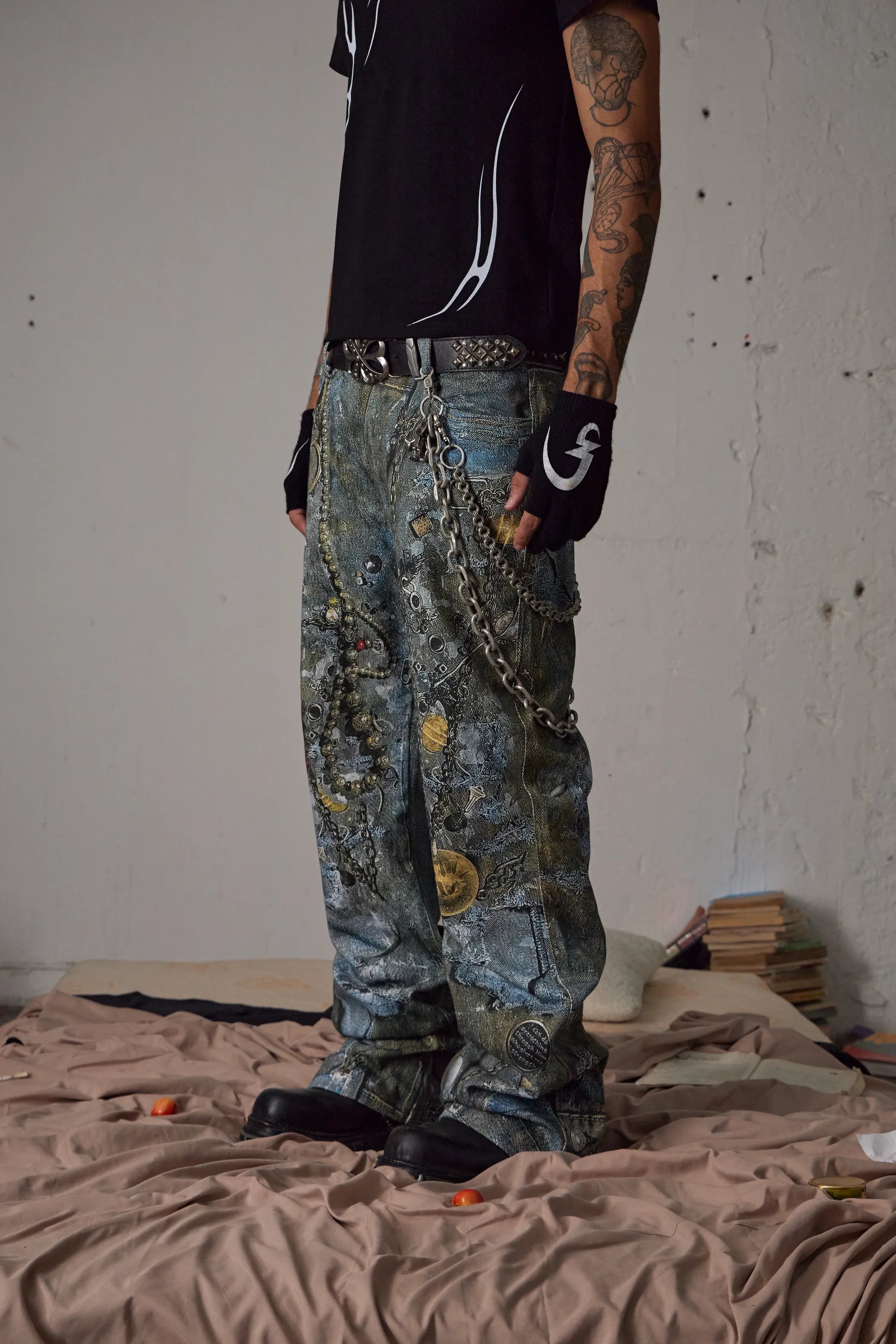 All-Over Print Jewelry Pants