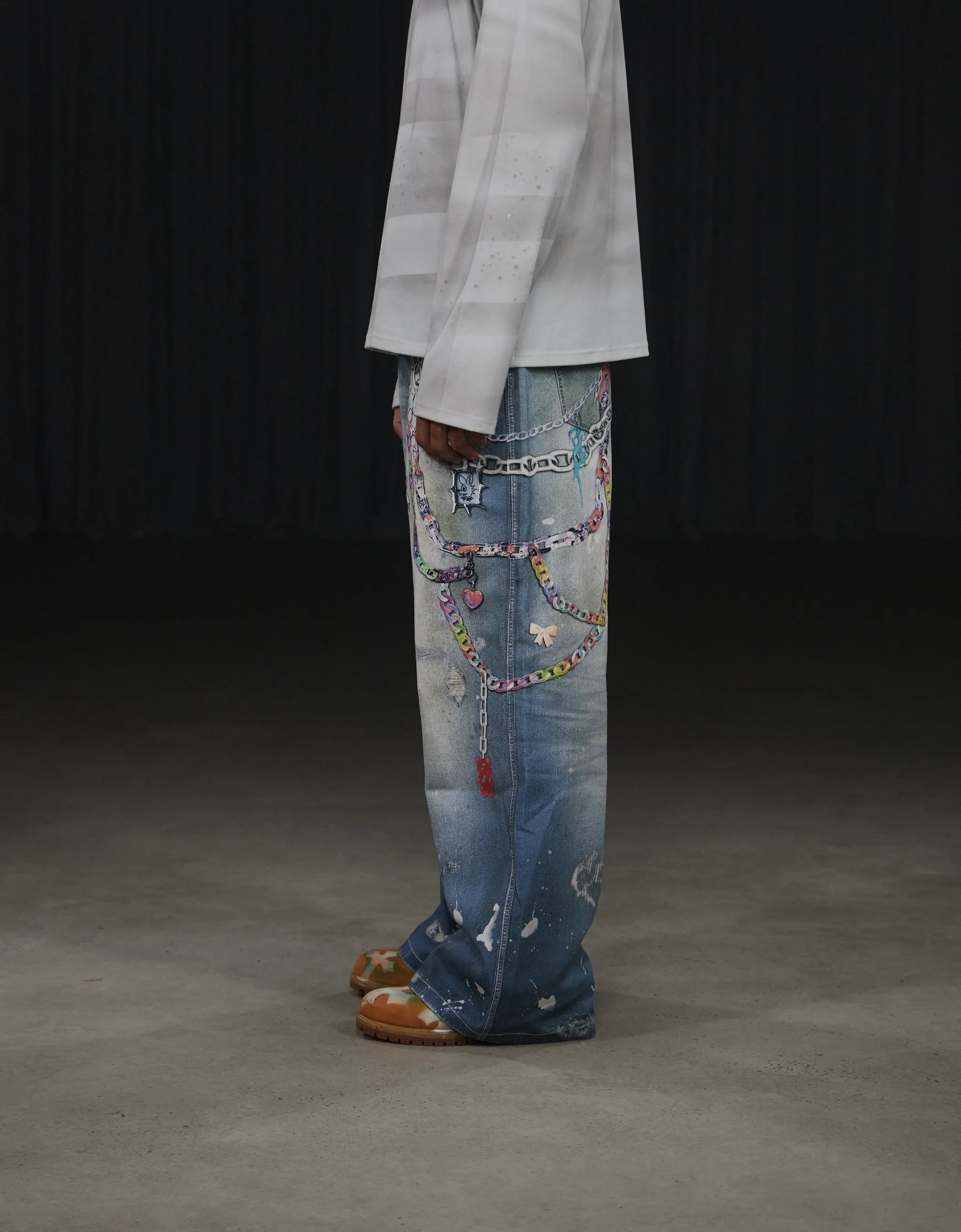 Cartoon Chain Pants