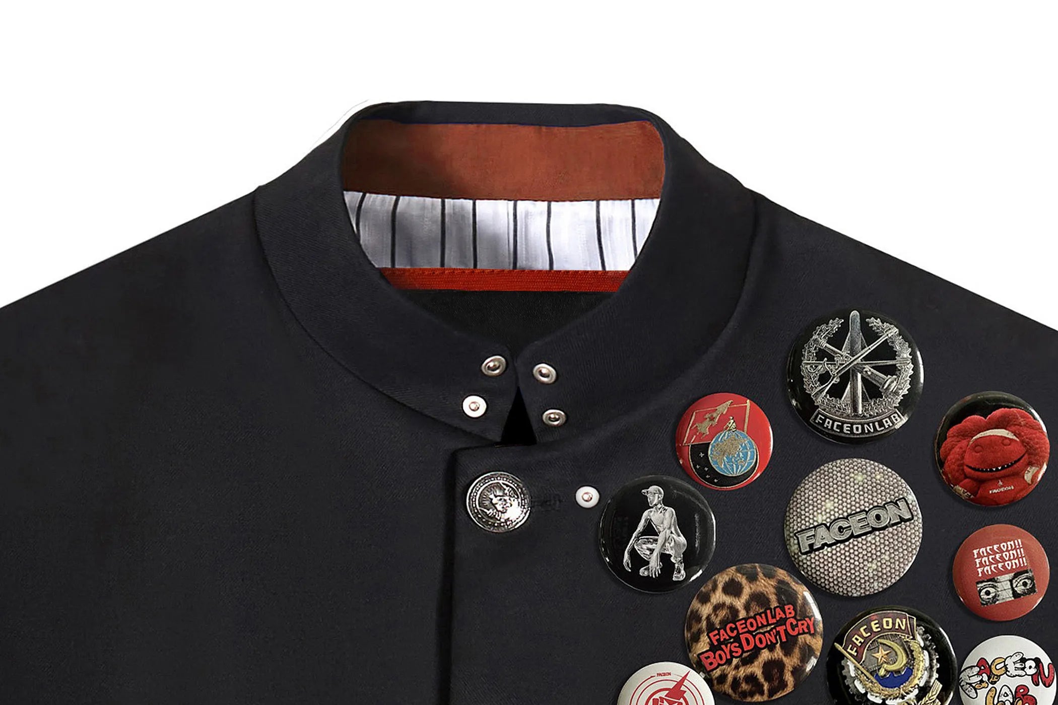 Cropped Punk Military Jacket
