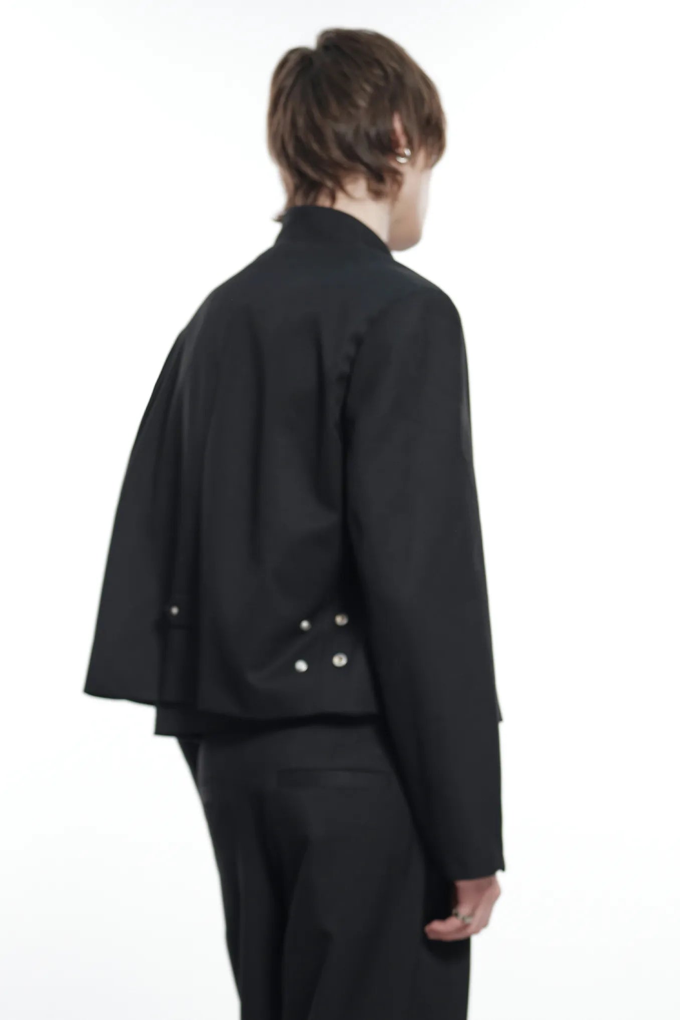 Cropped Punk Military Jacket