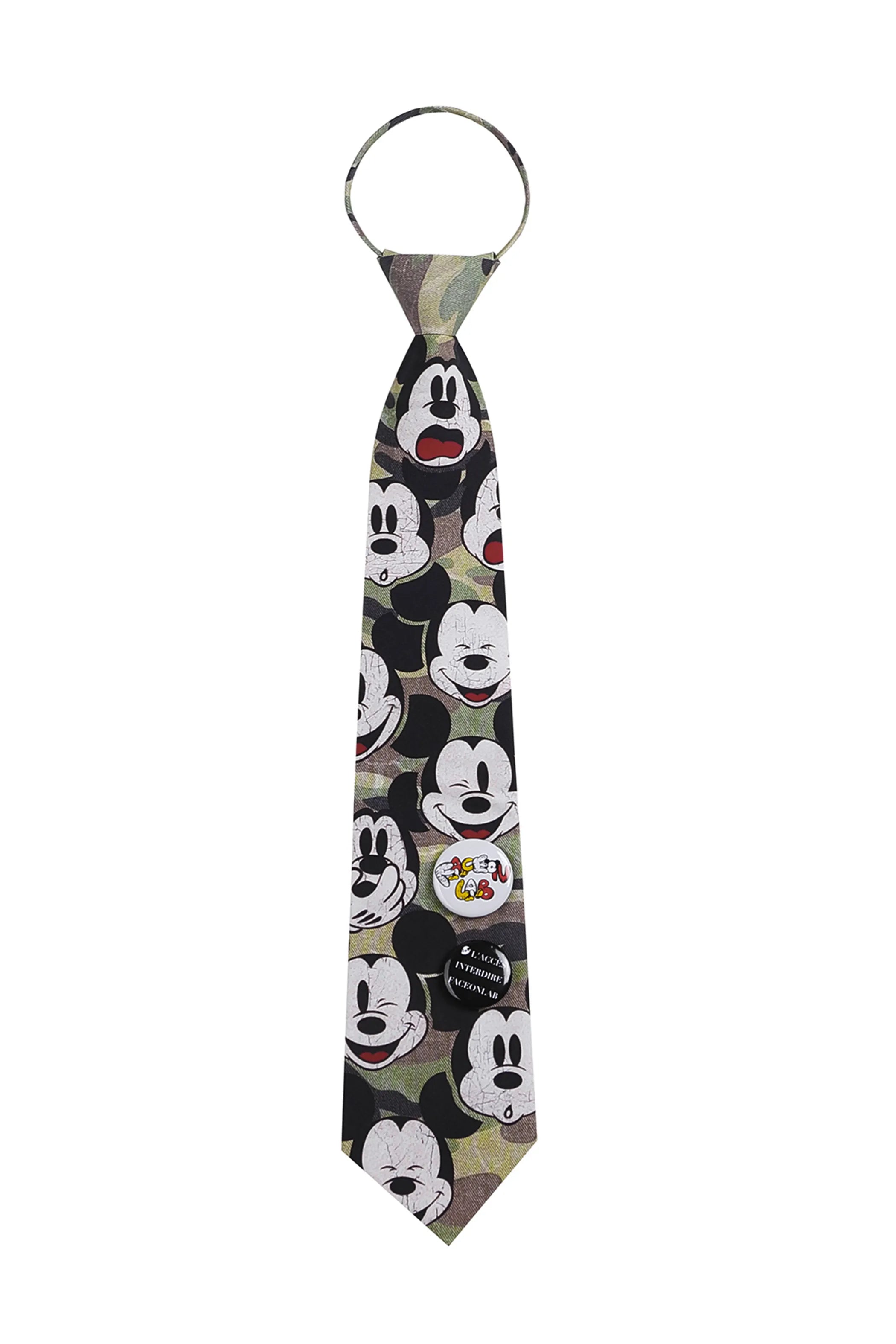 Emotional Mickey Camouflage Necktie