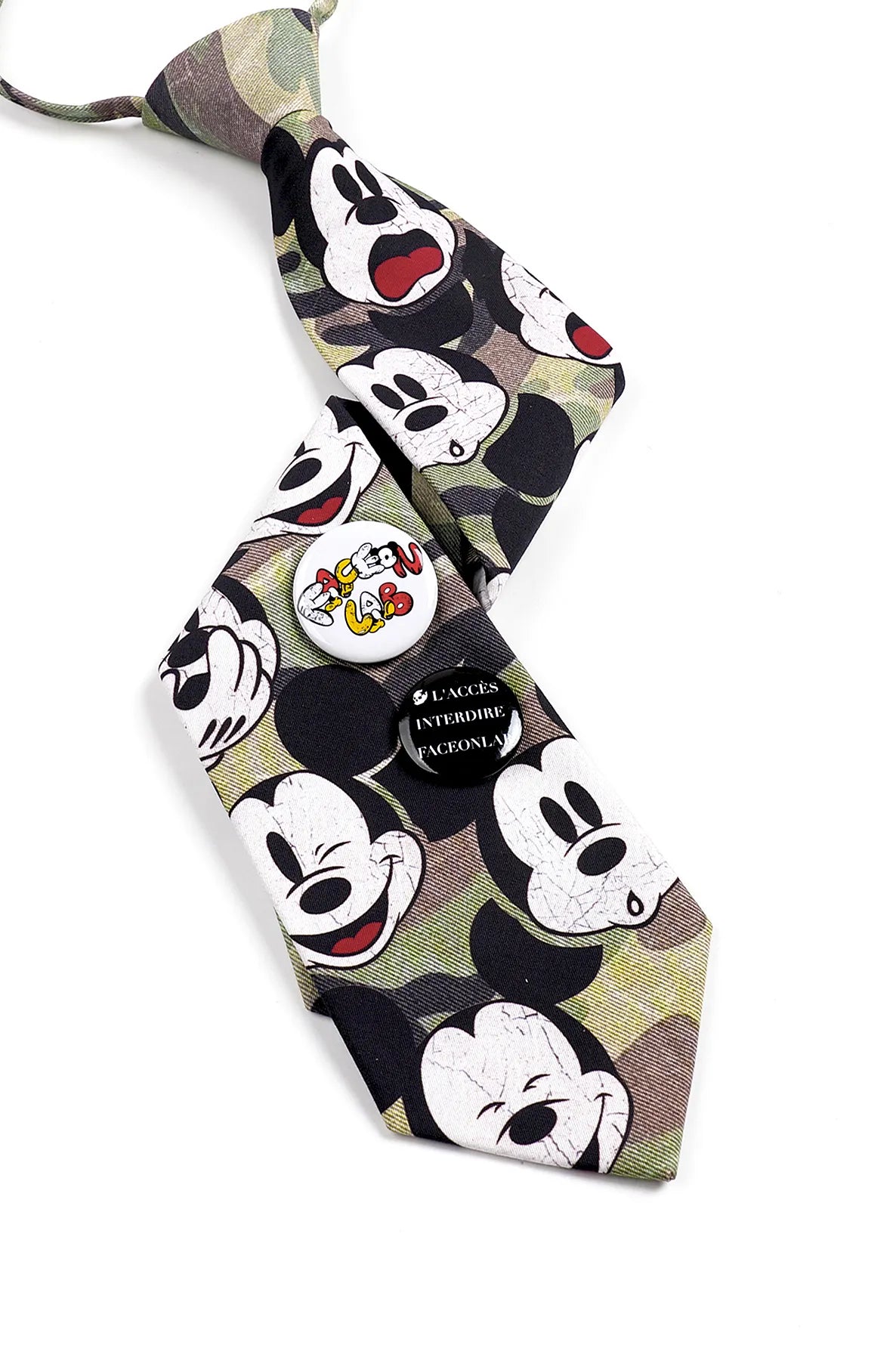 Emotional Mickey Camouflage Necktie