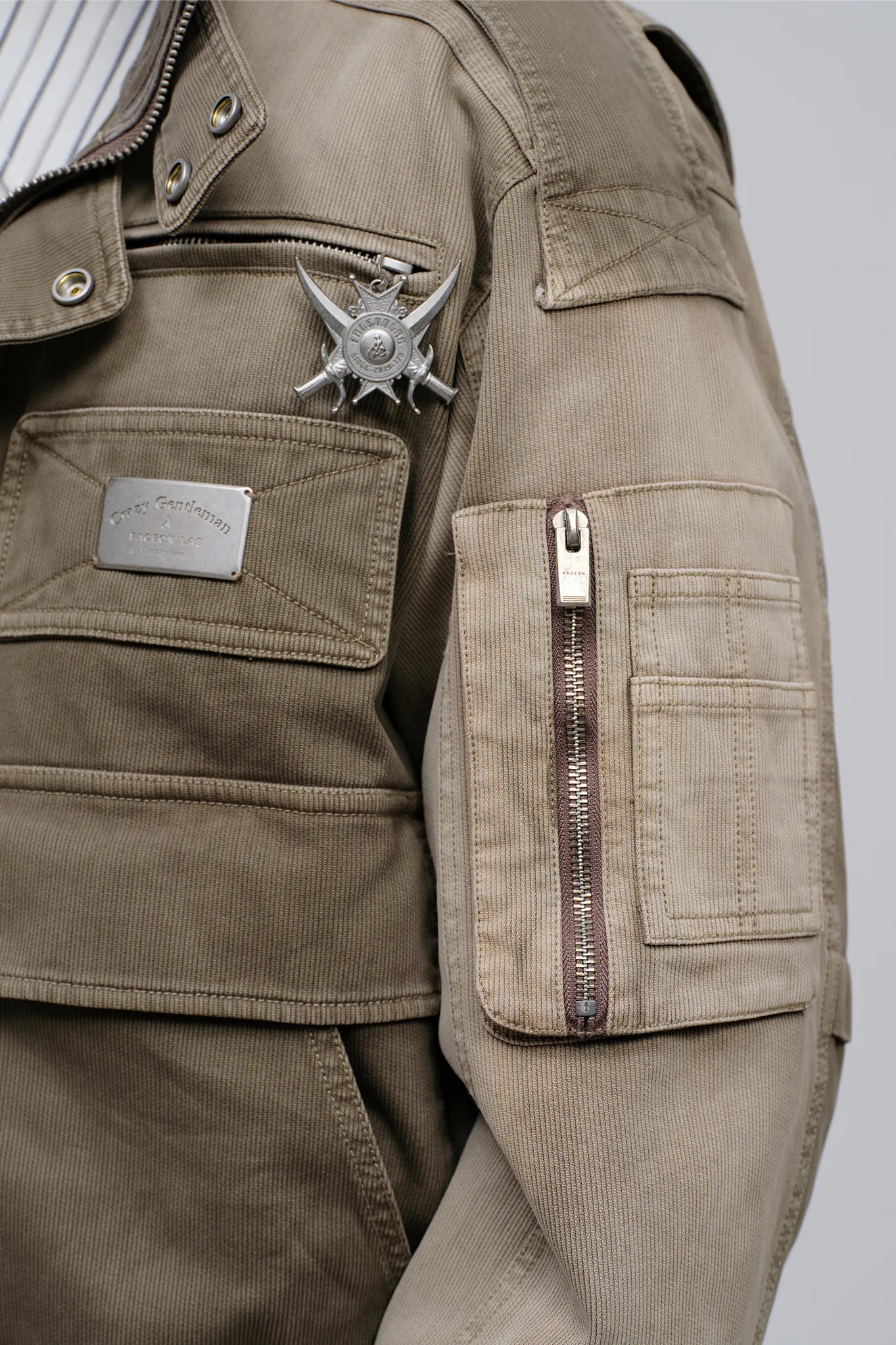 Mechanic Multi-Pocket Bomber Jacket